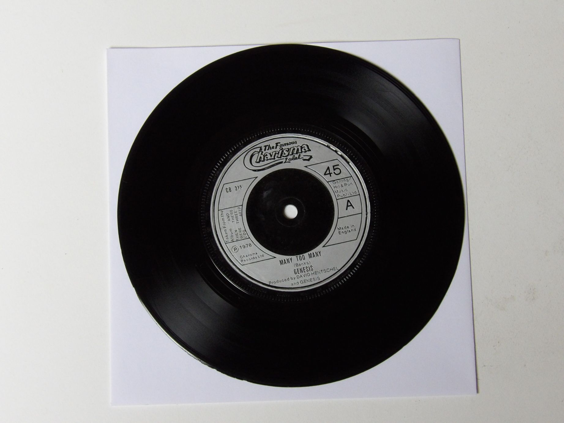 Genesis: Many too Many 1978 UK EX 7" - Image 2