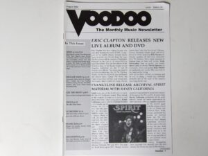 Voodoo Monthly Music Newsletter: #29 August 2002 Clapton / Peter Grant