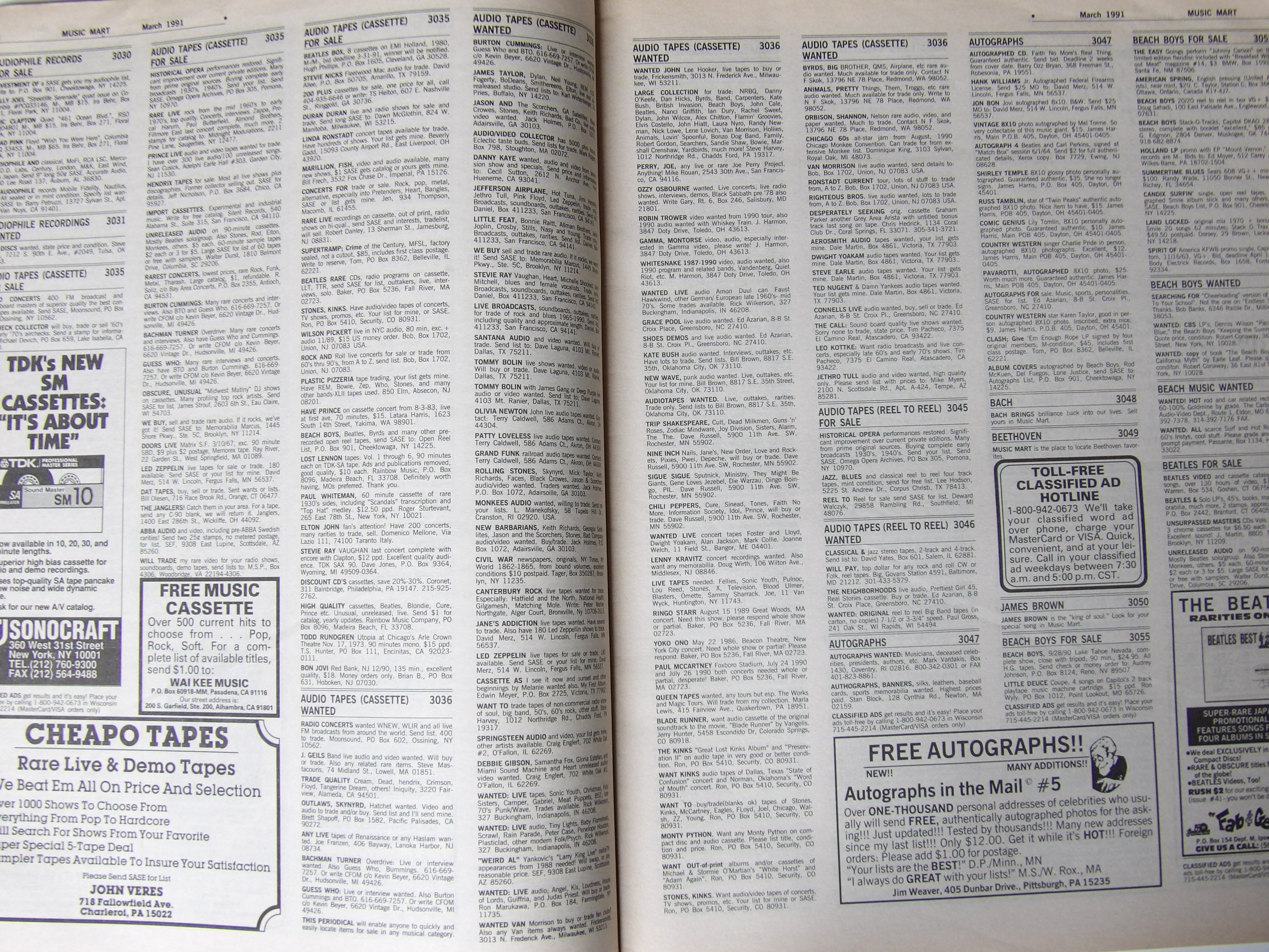 Music Mart: March 1991 U.S Records For Sale - Image 3