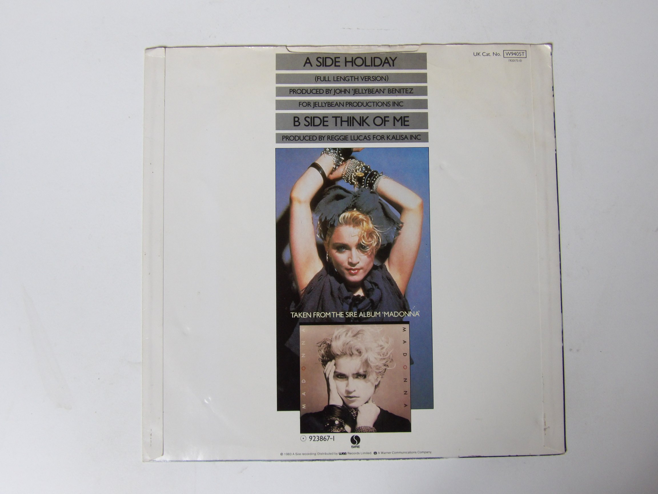 Madonna: Holiday UK 12" Train Sleeve - Image 4