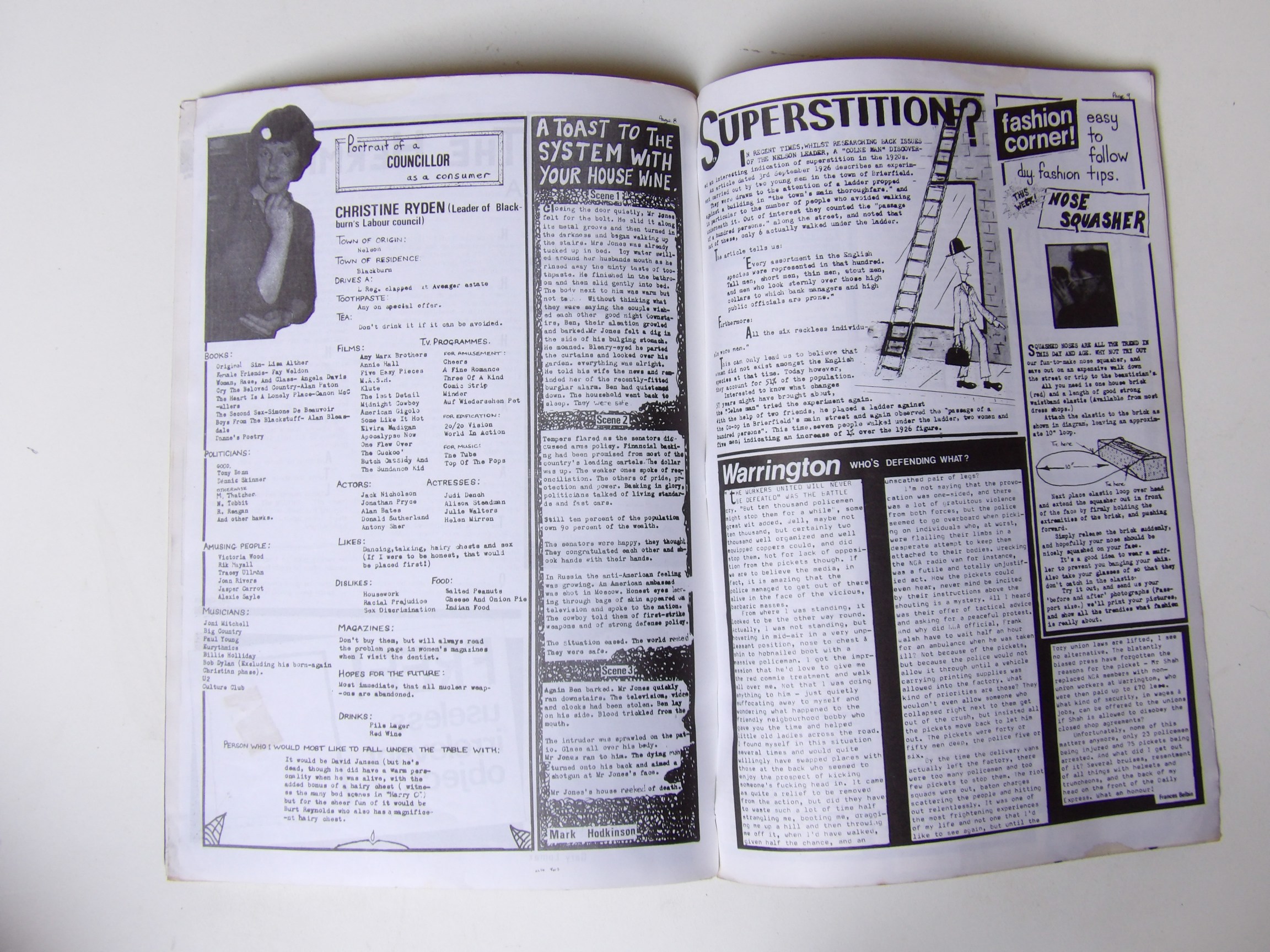 Attam (ALL THAT THINKS & MOVES) Fanzine: #5 1983 Music, comedy and more! - Image 3
