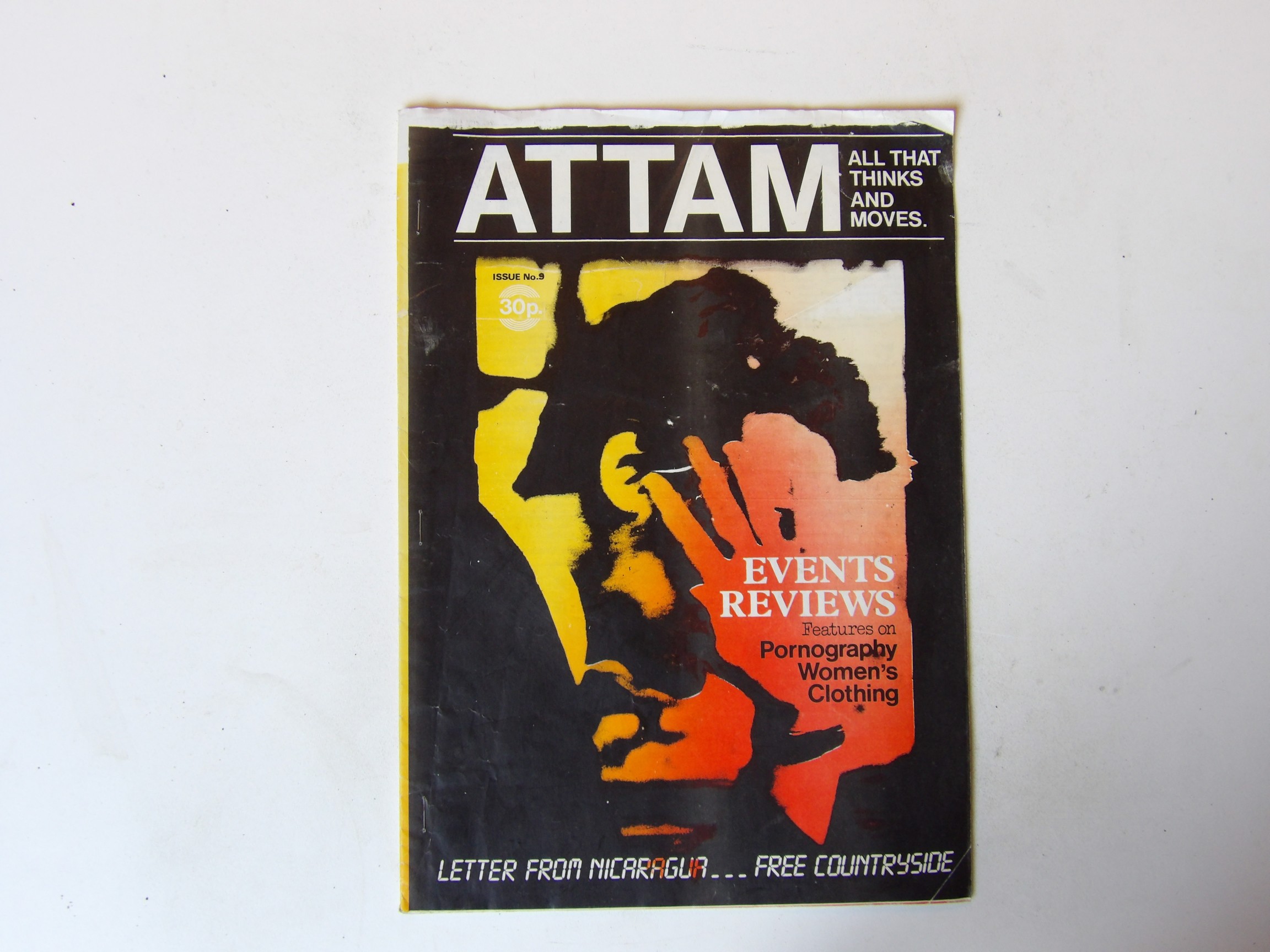 Attam (ALL THAT THINKS & MOVES) Fanzine: #9 1984 Politics etc