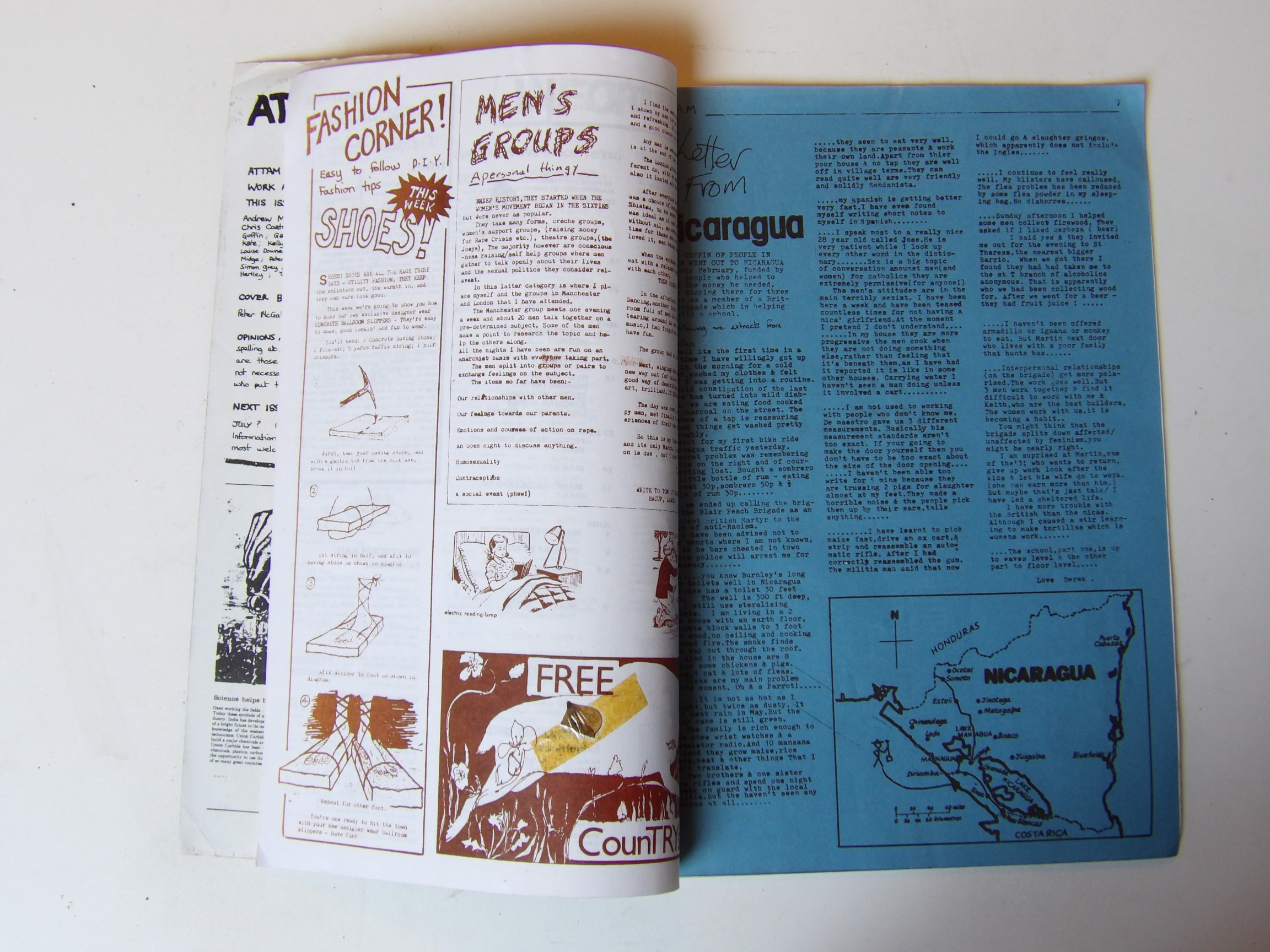 Attam (ALL THAT THINKS & MOVES) Fanzine: #9 1984 Politics etc - Image 3