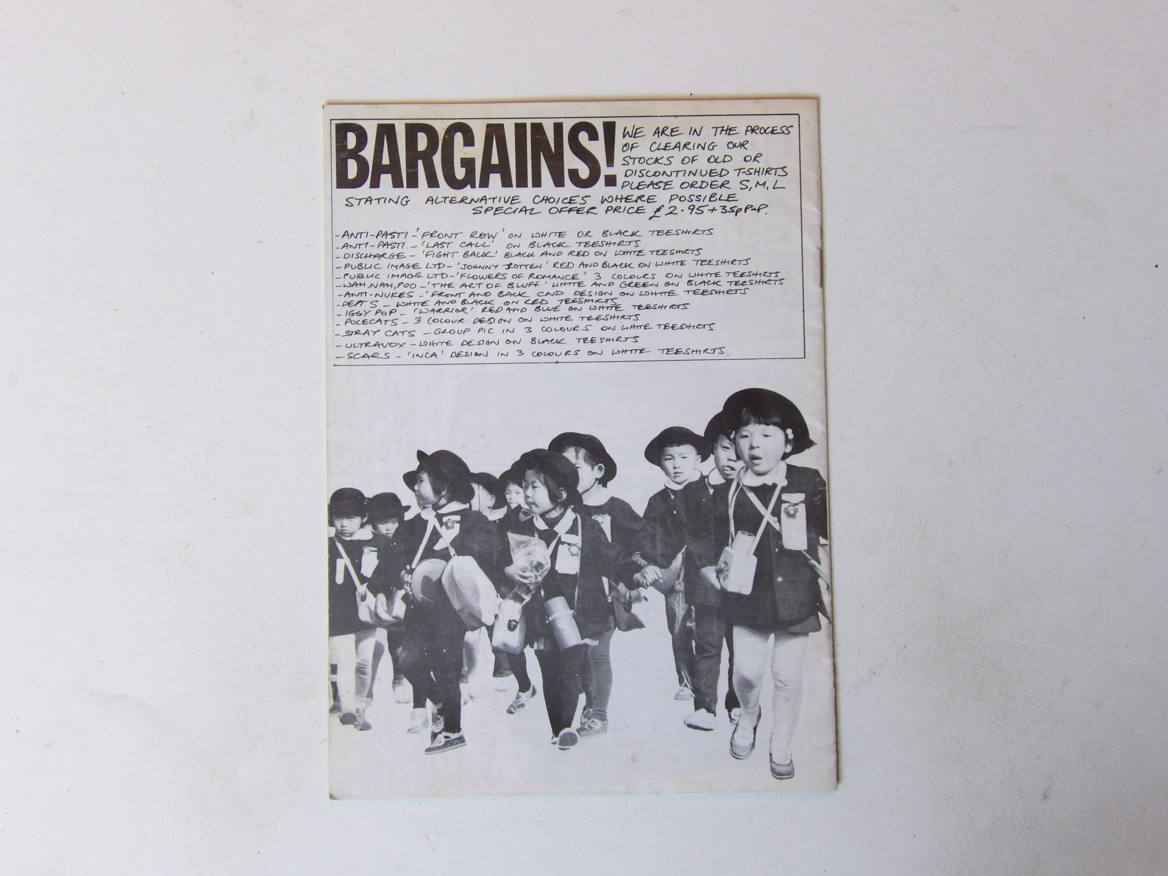 Acme Clothing Company Early '80s UK Punk Clothing A5 Catalogue