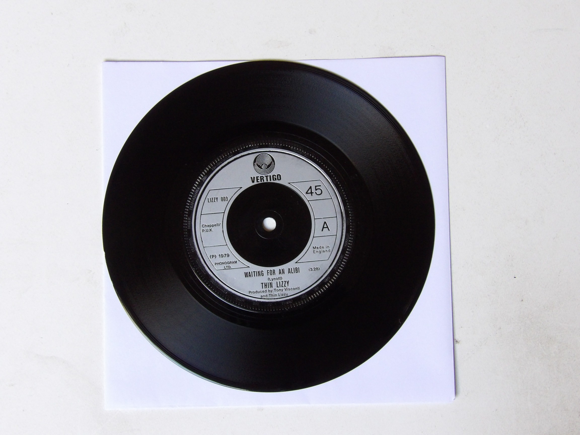 Thin Lizzy: Waiting for an Alibi 1979 7″ - Image 2