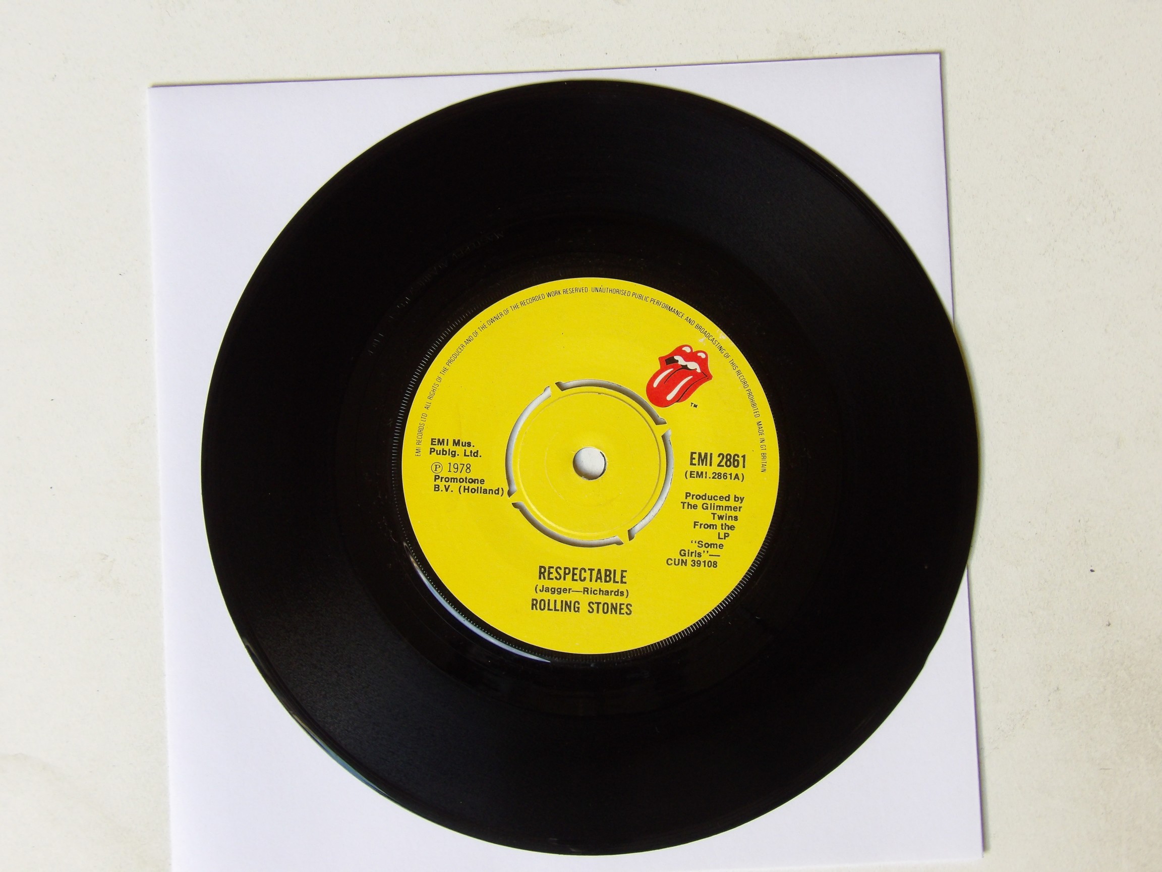 Rolling Stones: Respectable 1978 EX 7″