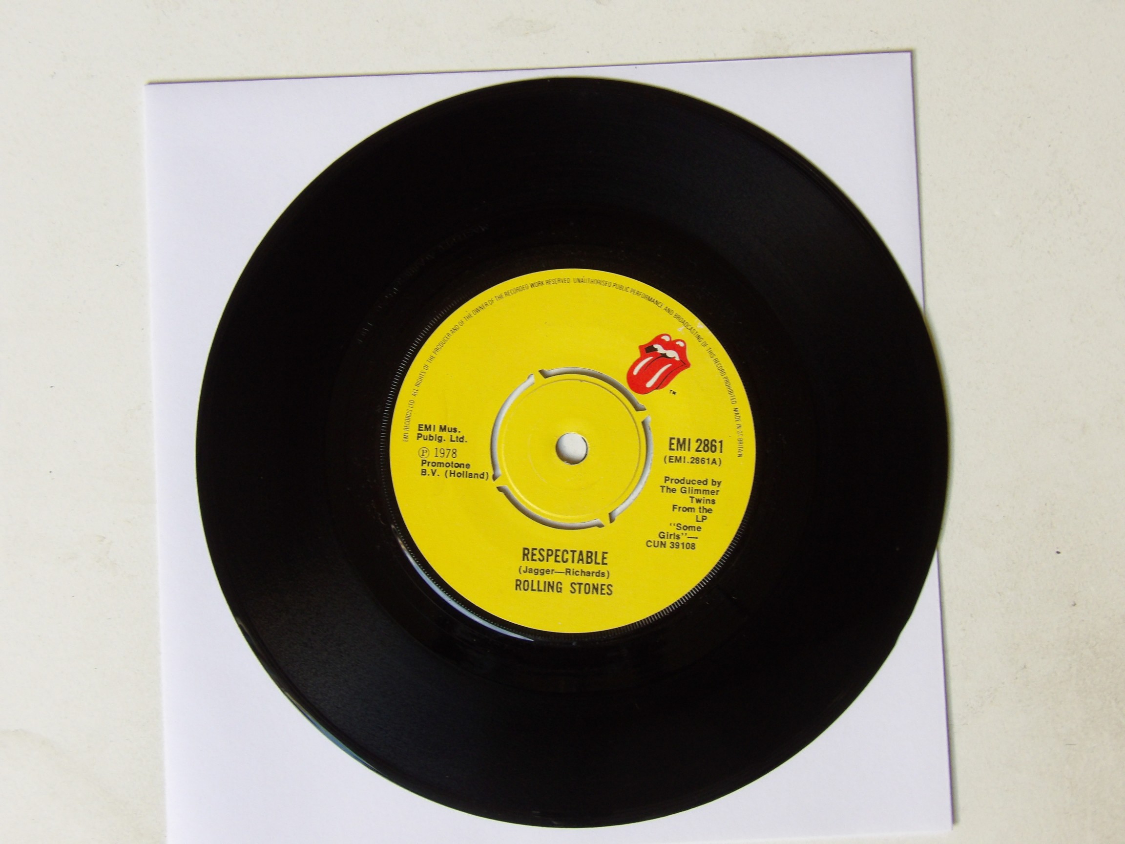 Rolling Stones: Respectable 1978 EX 7″ - Image 3