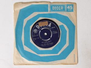 Rolling Stones: Not Fade Away  1964  VG+  7″ (Sticker on label)
