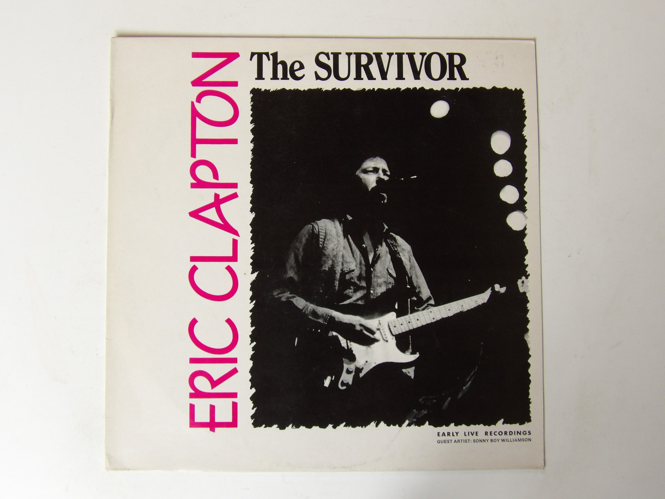 Eric Clapton: The Survivor 1986 EX LP Yardbirds, Sonny Boy Williamson