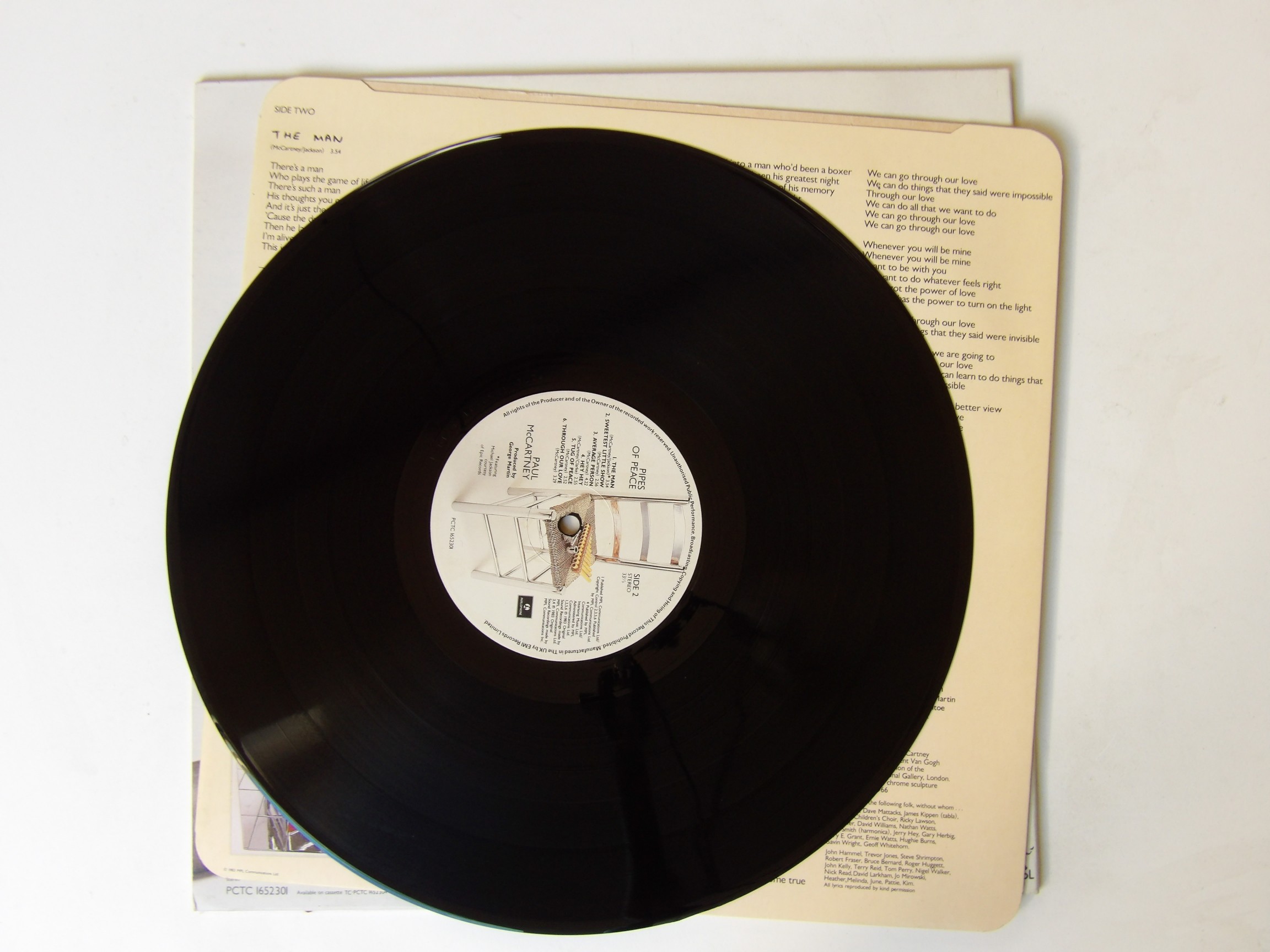 Paul McCartney: Pipes of Peace 1983 A1U/B1U EX LP - Image 2