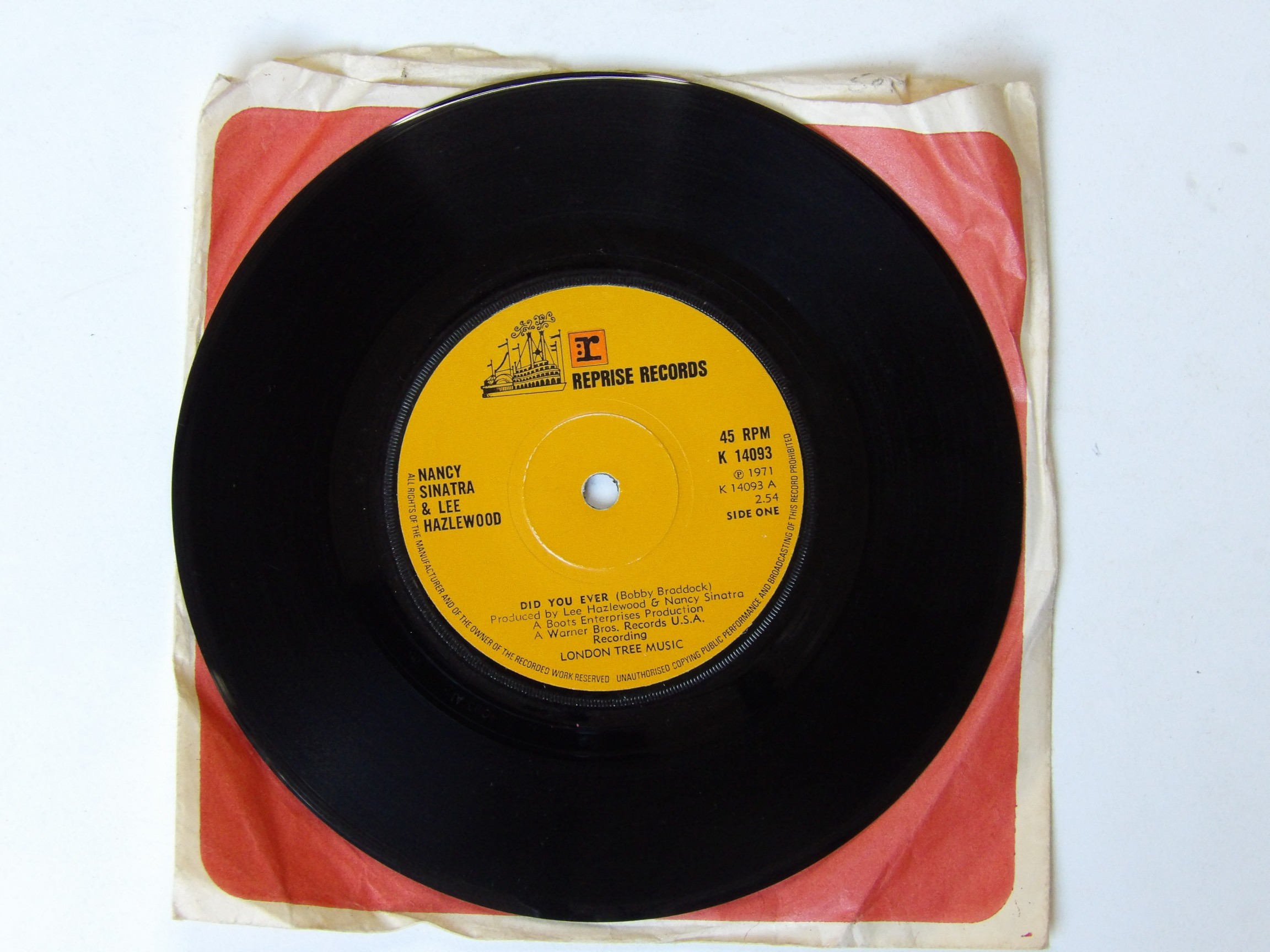 Nancy Sinatra & Lee Hazelwood: Did You Ever 1971 7"