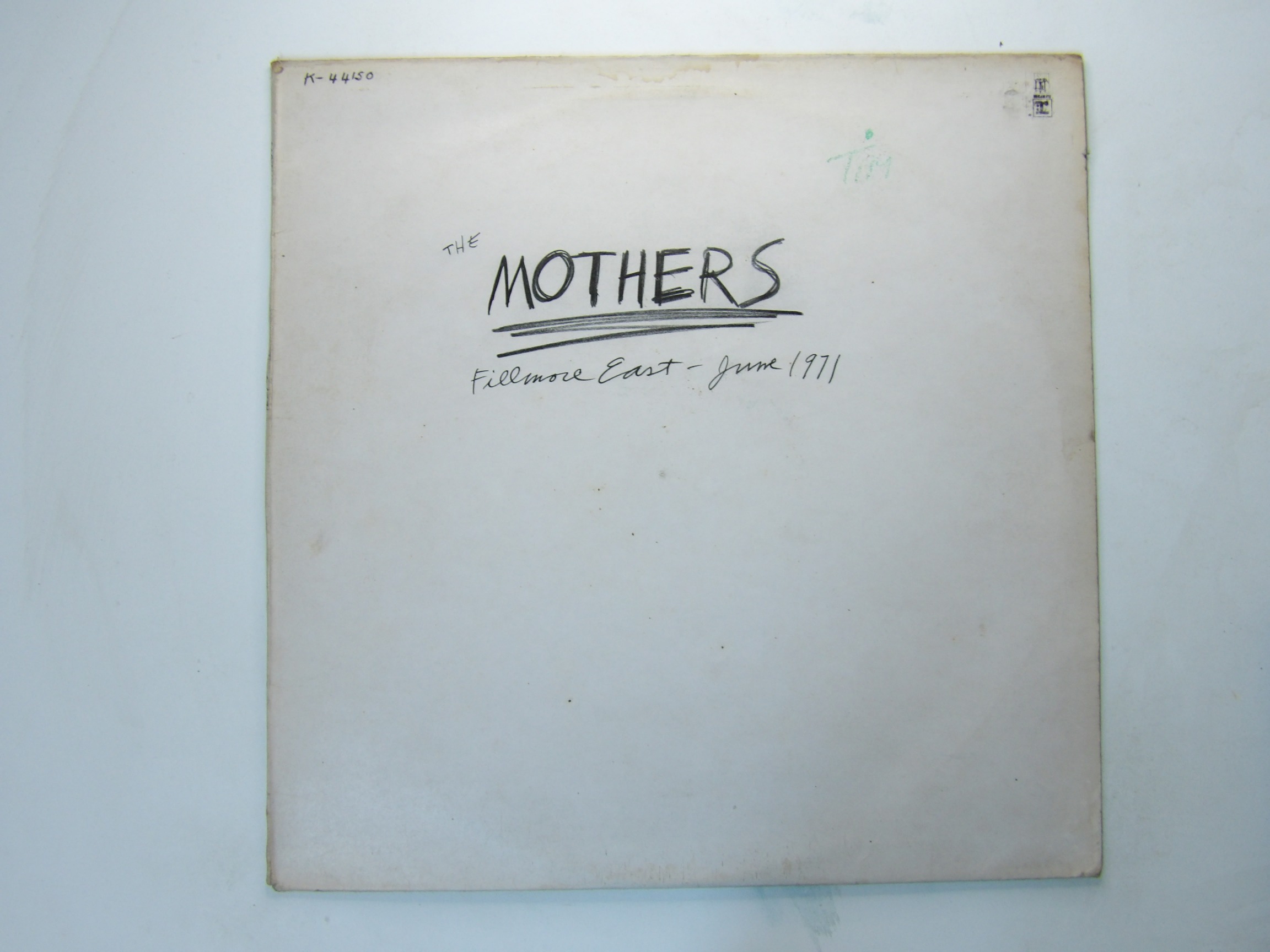 Mothers Of Invention: Fillmore East - June 1971 UK A1/B1 LP