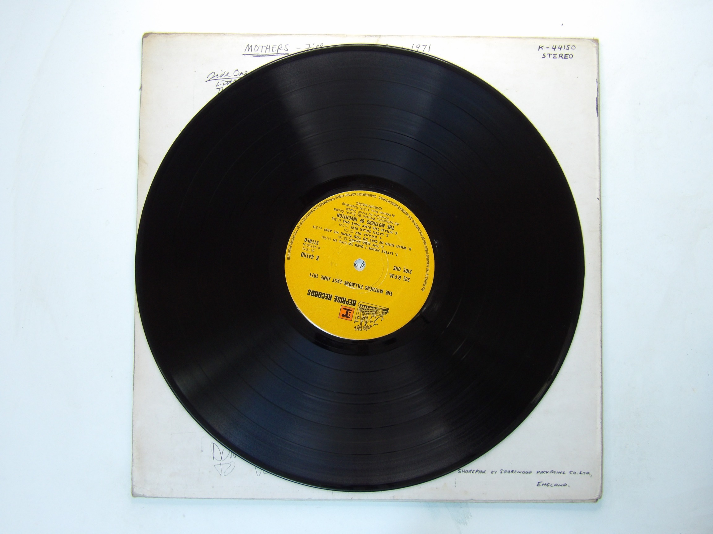 Mothers Of Invention: Fillmore East - June 1971 UK A1/B1 LP - Image 2