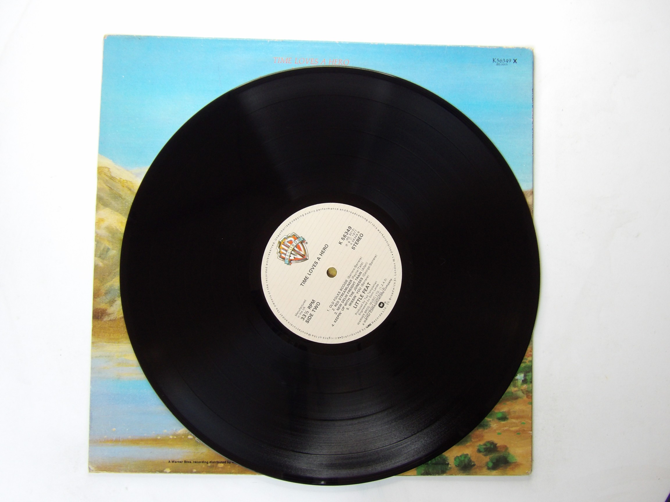 Little Feat: Time Loves A Hero 1980s reissue UK EX LP - Image 3