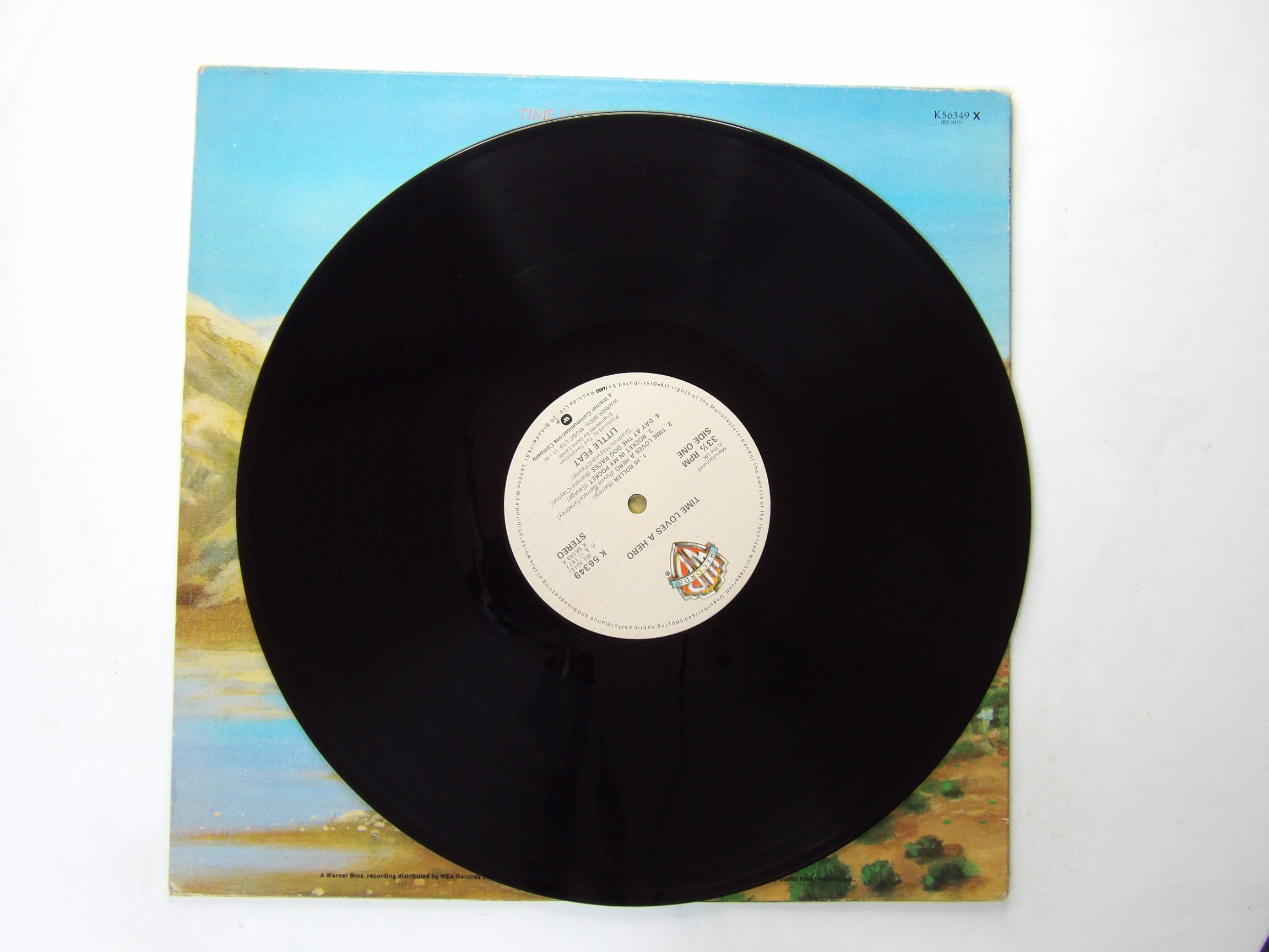 Little Feat: Time Loves A Hero 1980s reissue UK EX LP - Image 2