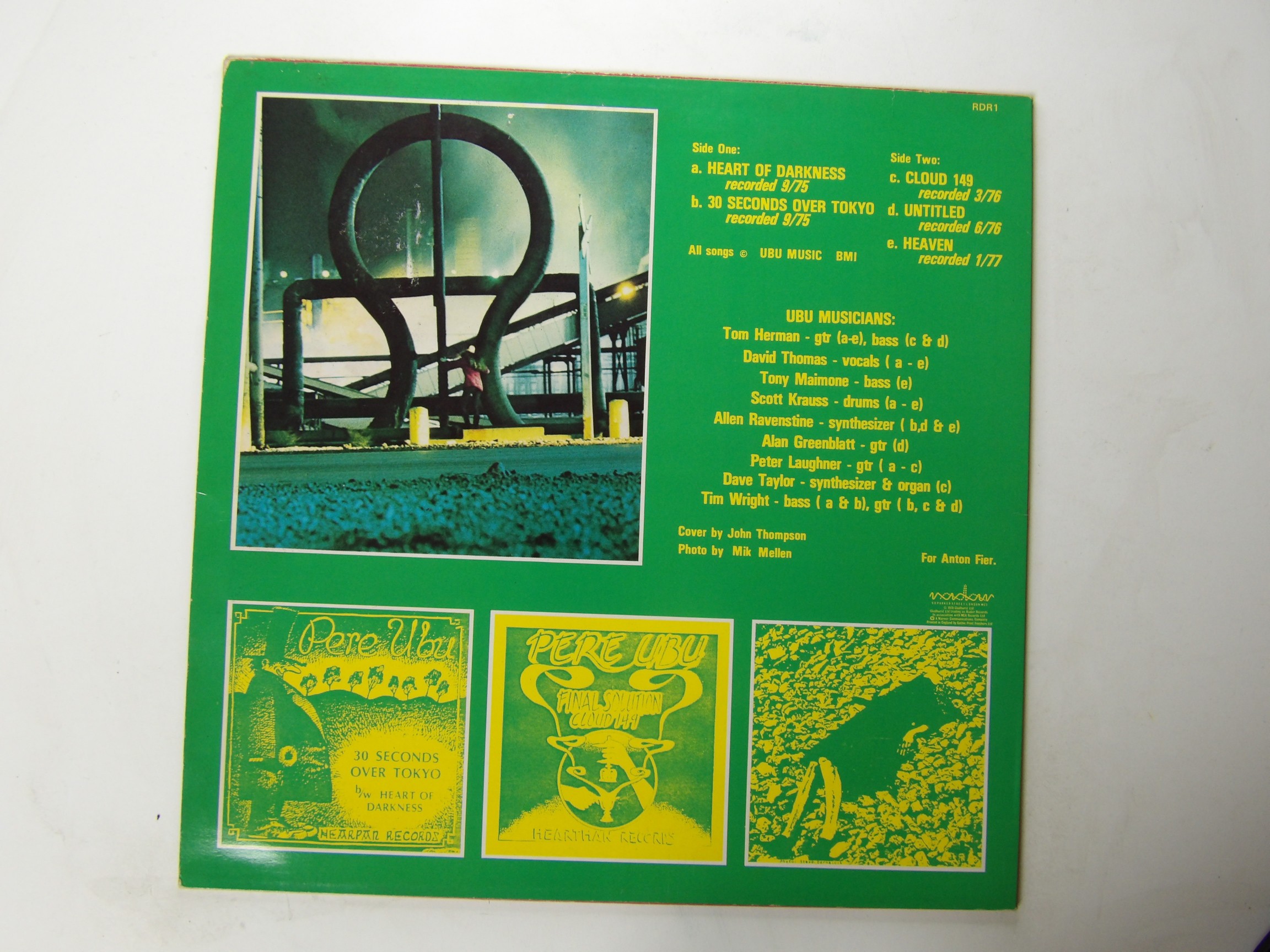 Pere Ubu: Datapanik In The Year Zero First Press UK A2/B1 12" - Image 4