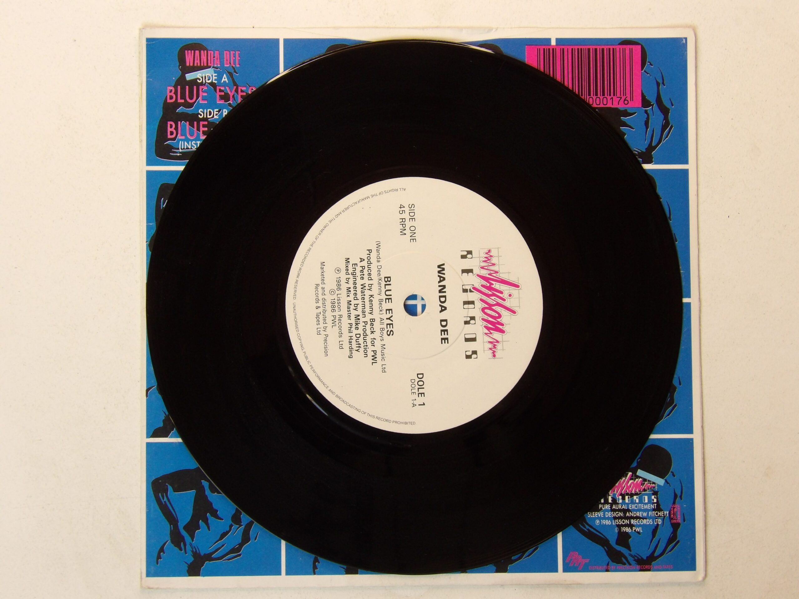 Wanda Dee: Blue Eyes 1986 Near Mint UK 7" - Image 2
