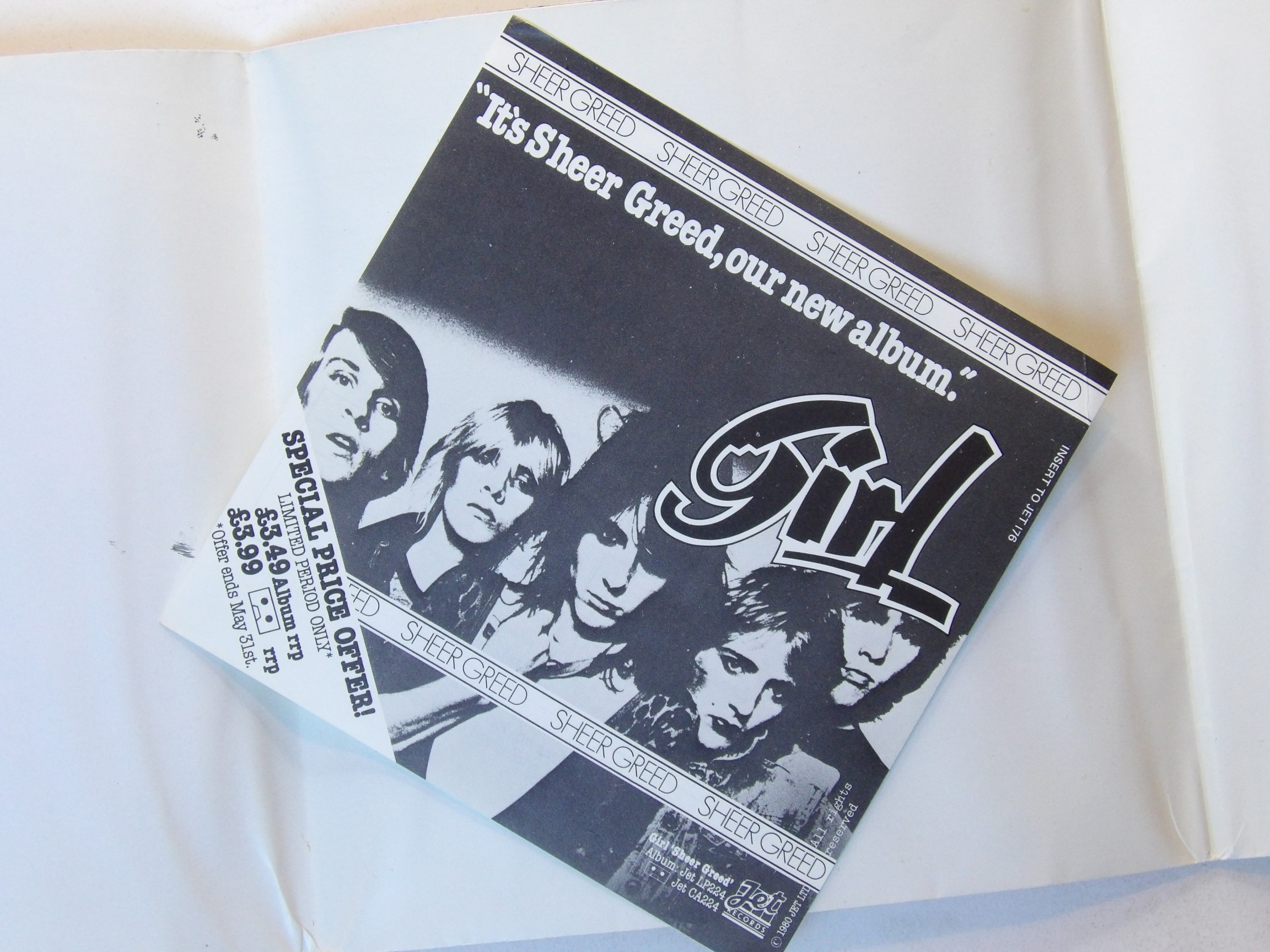 Girl: Hollywood Tease 1980 Poster Sleeve 7" + Insert - Image 5
