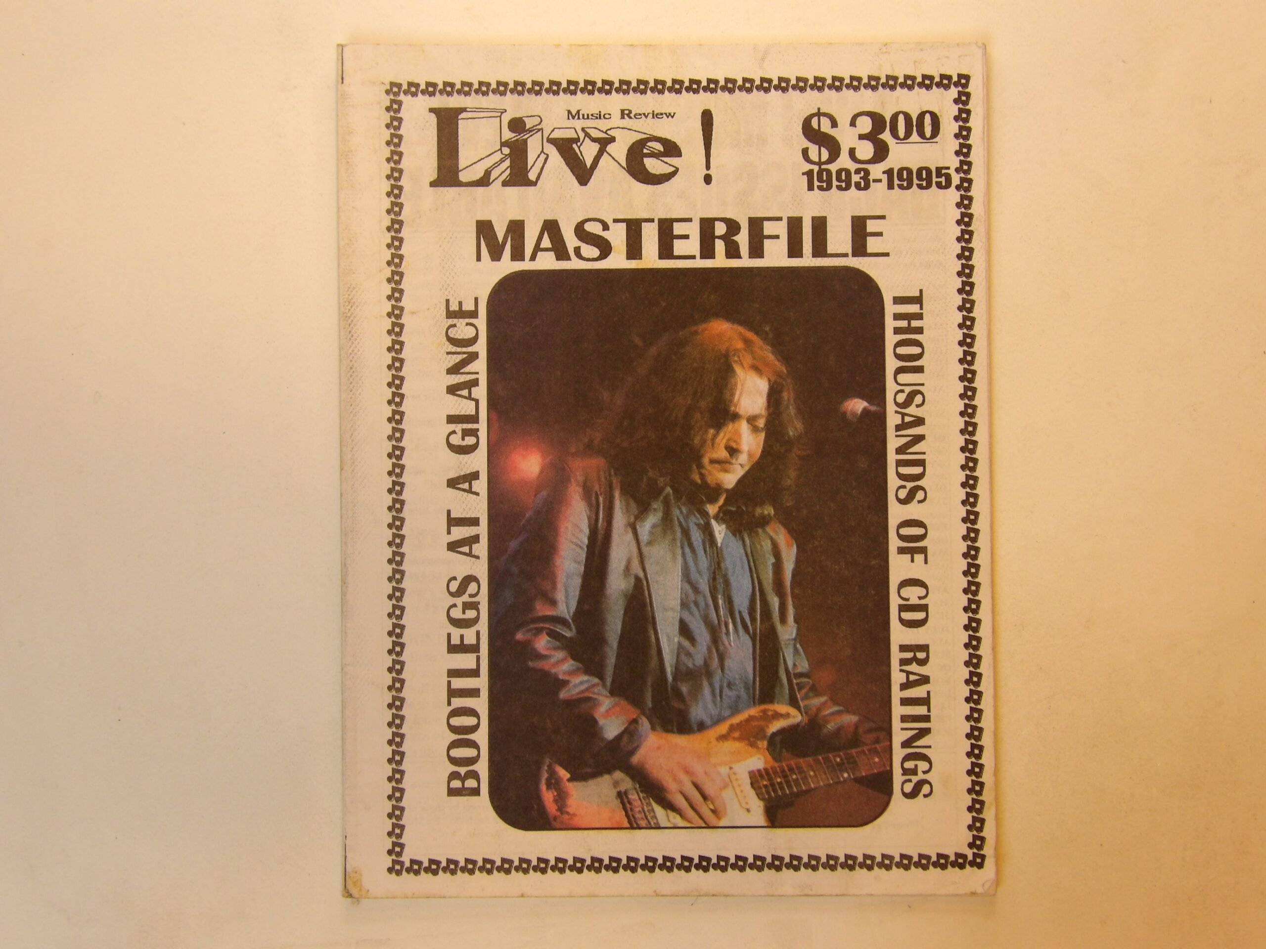 Music Review Live: Masterfile Bootleg CDs Info & Ratings