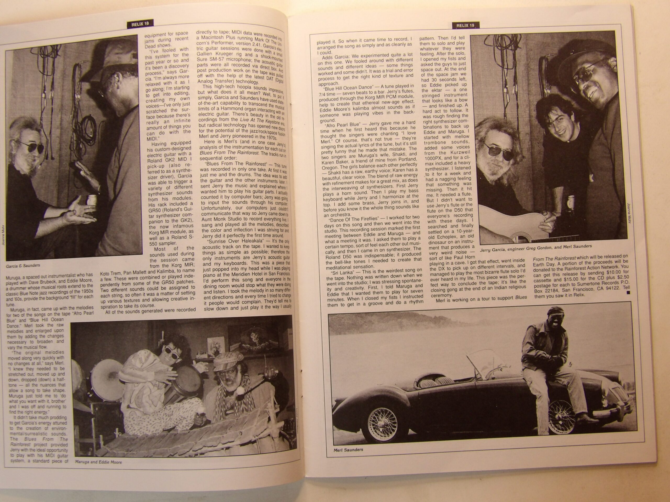 Relix Music for the Mind: Vol 17 #2 Grateful Dead / Merl Saunders - Image 2