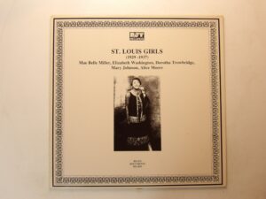 Various:  St Louis Girls 1929-37  EX+ Mono LP  RST Austria Blues Documents