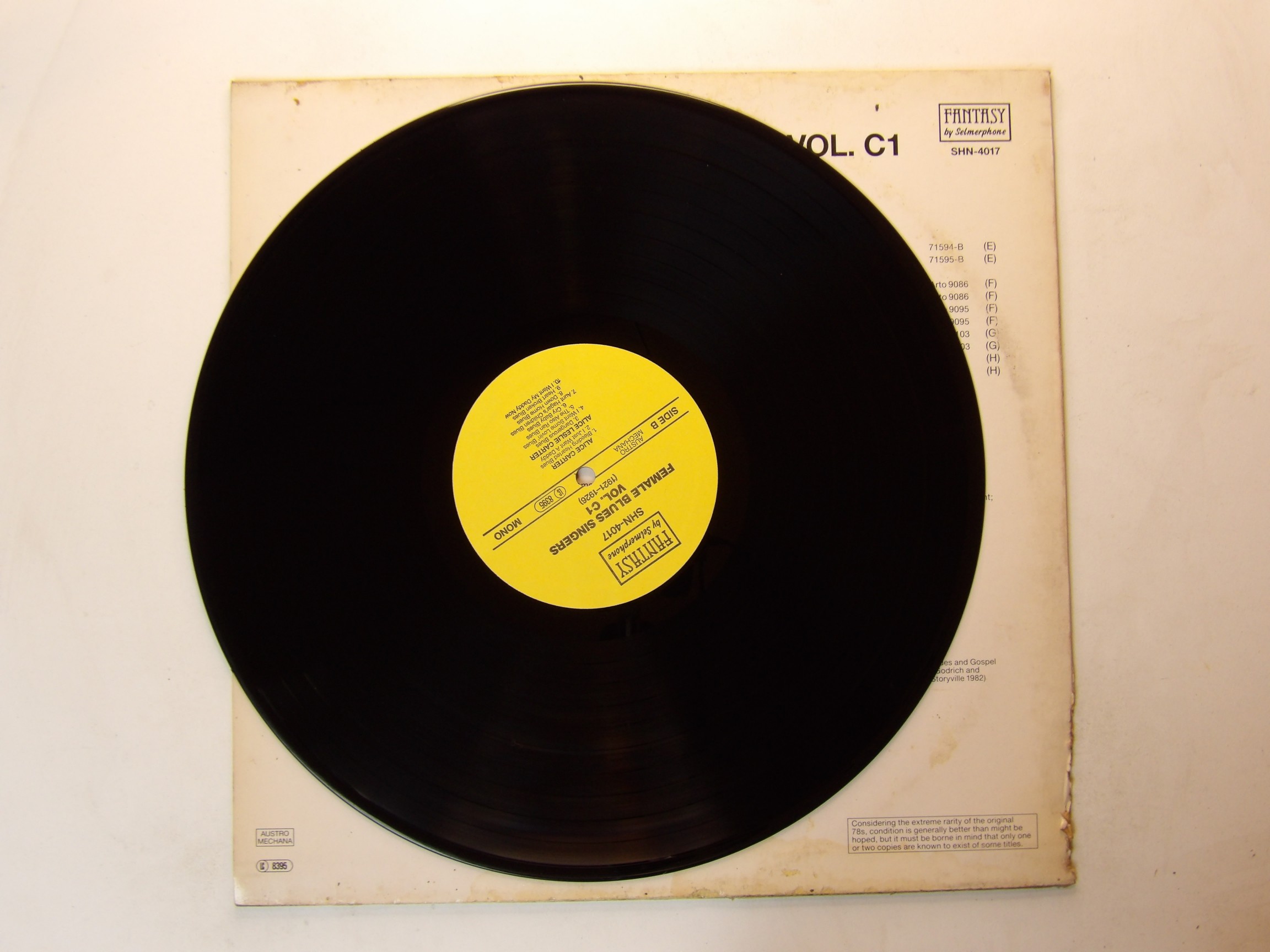 Various: Female Blues Singers C1 1921-26 EX+ Mono LP Fantasy Austria - Image 3