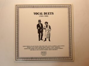 Various:  Vocal Duets  1924-36  EX+ Mono LP  Fantasy  Austria