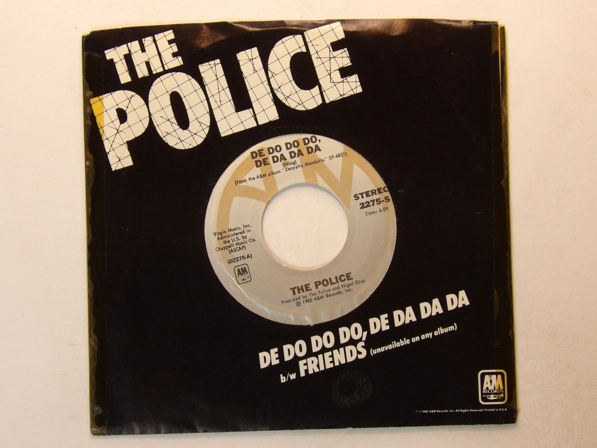 The Police: De Do Do Do De Da Da Da 1980 U.S 7″