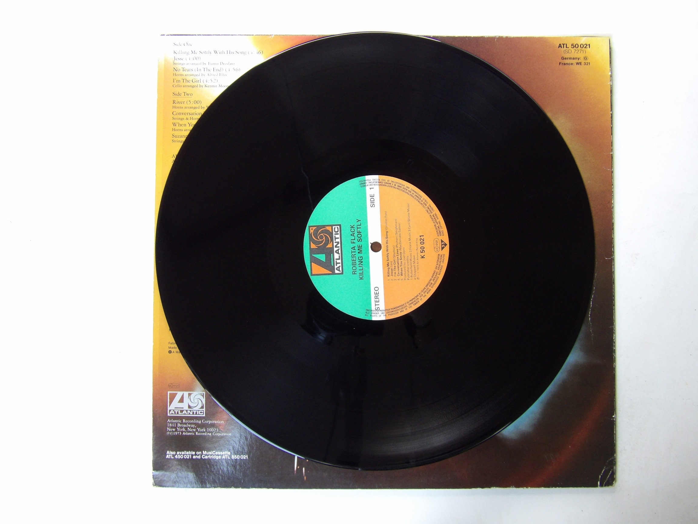 Roberta Flack: Killing Me Softly European Reissue Alsdorf LP - Image 2
