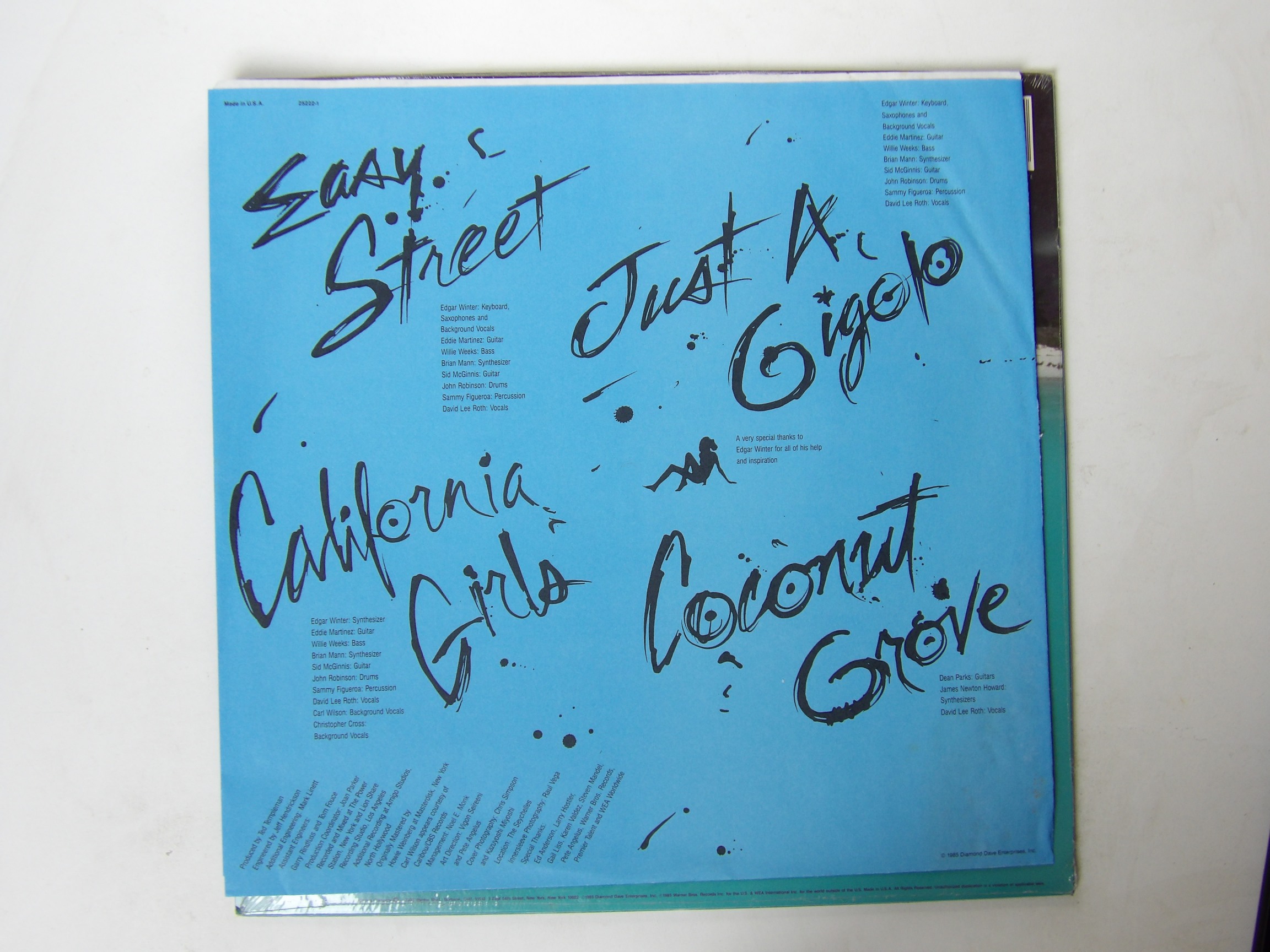 David Lee Roth: Crazy From The Heat 1985 EX+ U.S 12" - Image 4