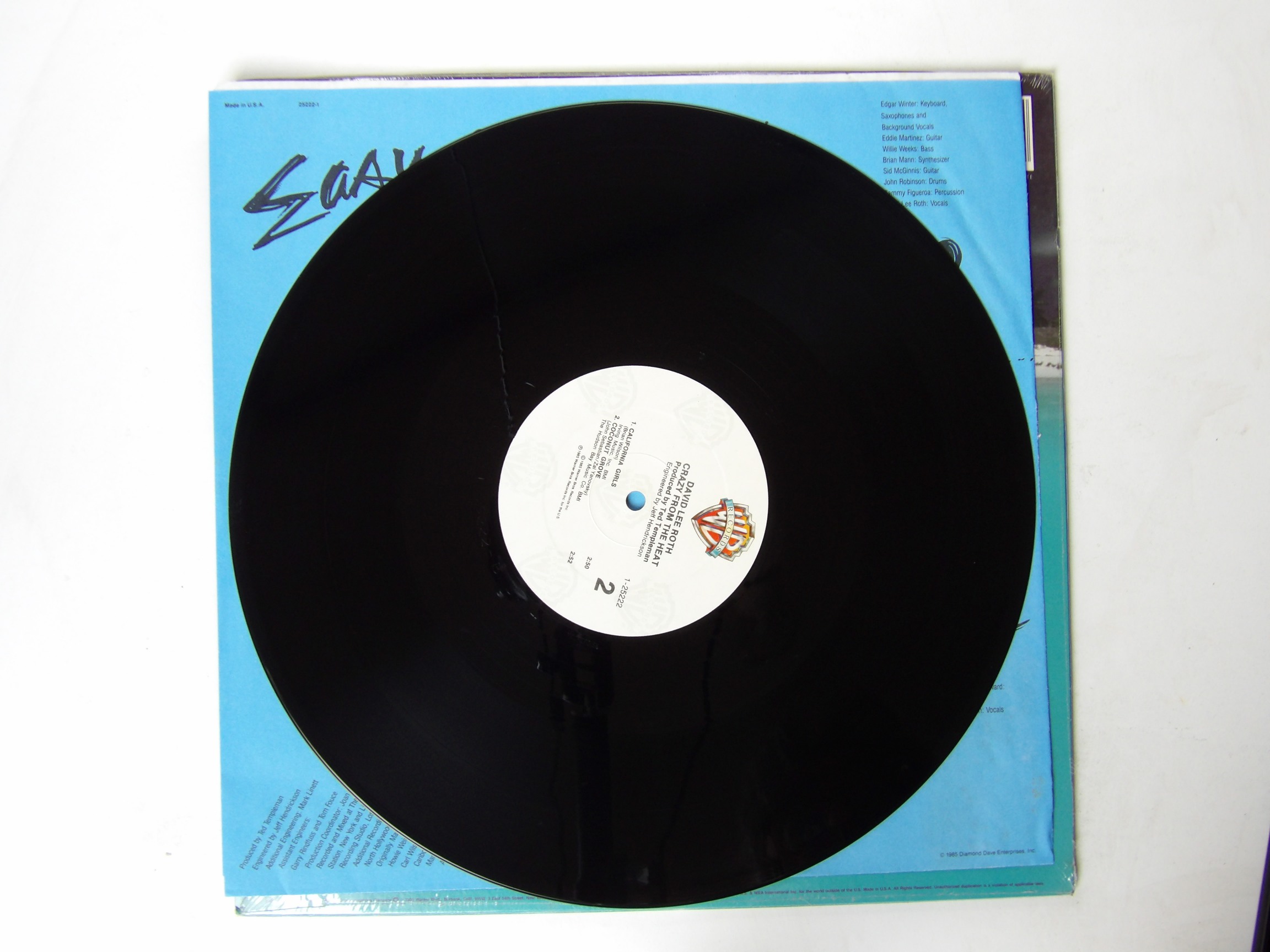 David Lee Roth: Crazy From The Heat 1985 EX+ U.S 12" - Image 3