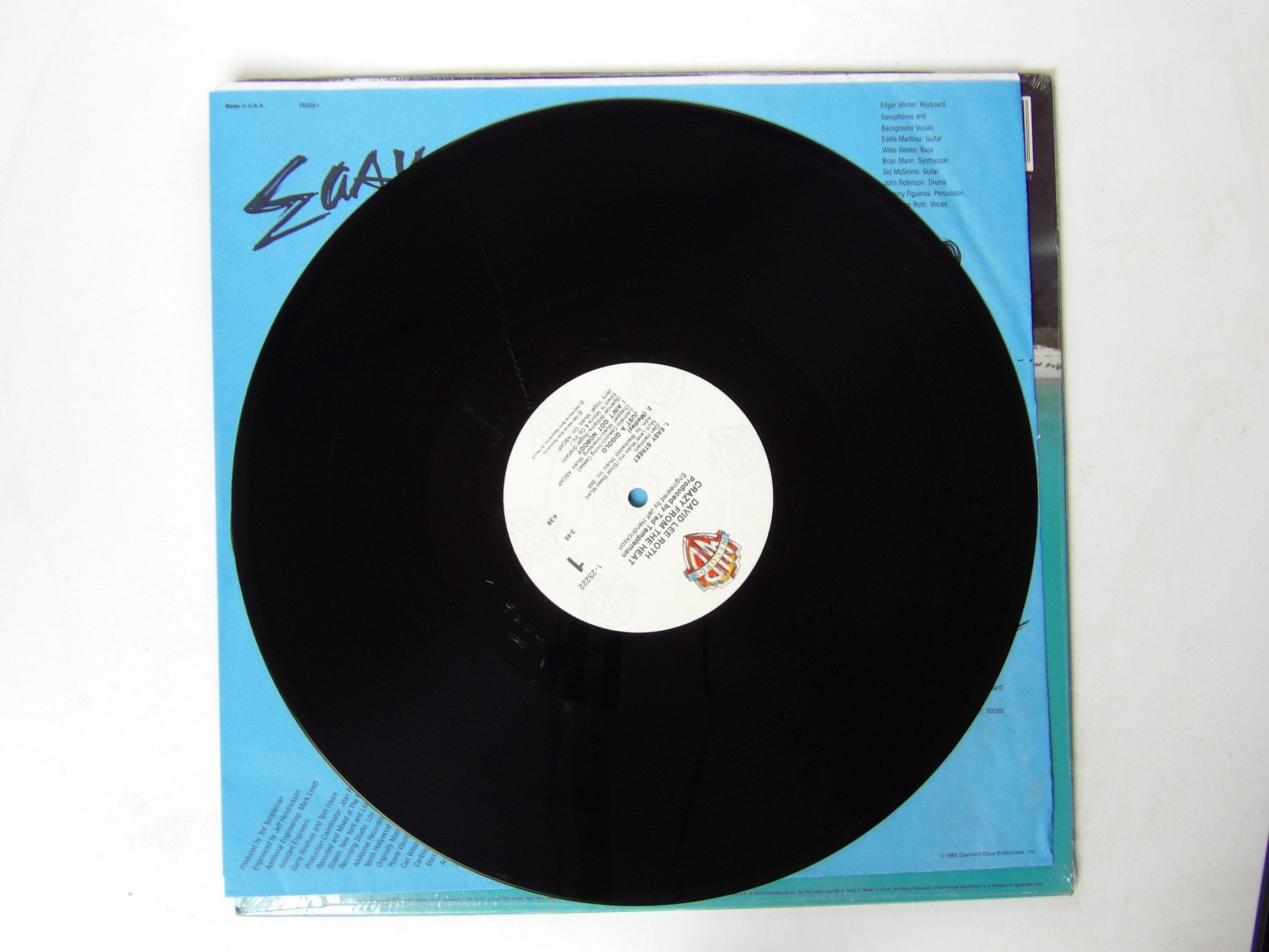 David Lee Roth: Crazy From The Heat 1985 EX+ U.S 12" - Image 2