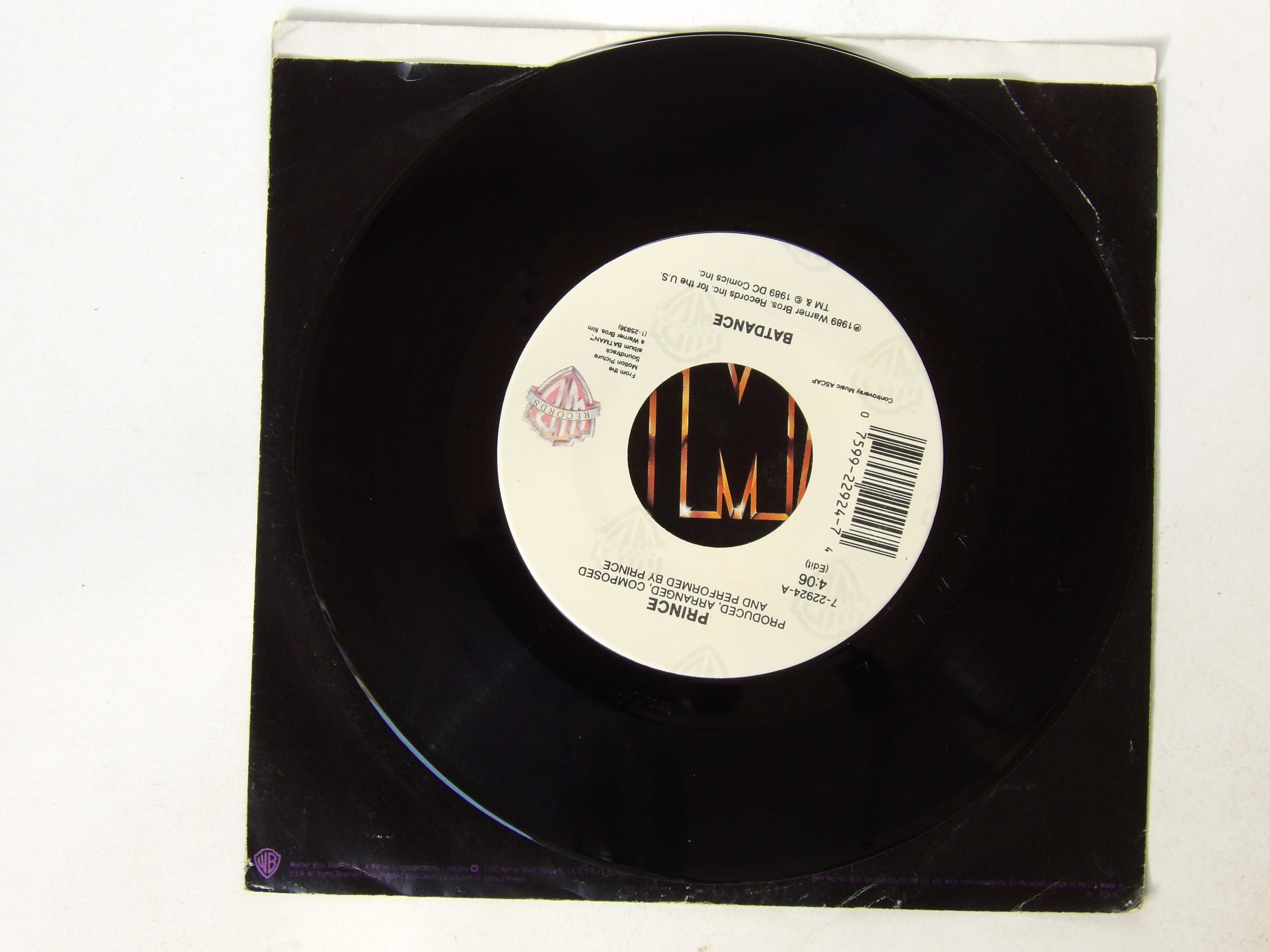 Prince: Batdance 1989 EX+ U.S 7" - Image 2