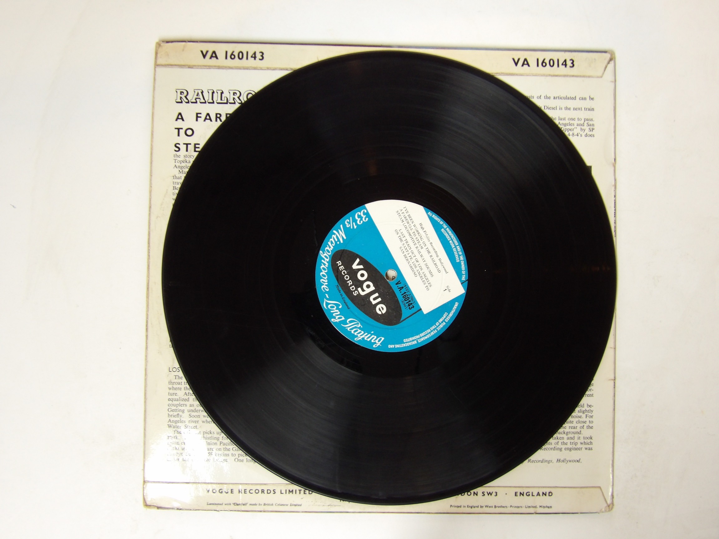 Steam Trains: Railroad - A Farewell To Steam 1959 UK LP - Image 3