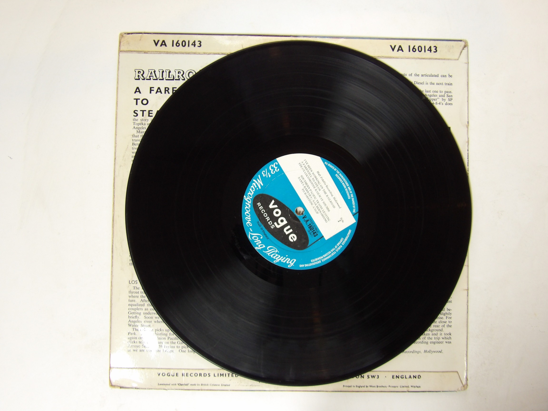 Steam Trains: Railroad - A Farewell To Steam 1959 UK LP - Image 2