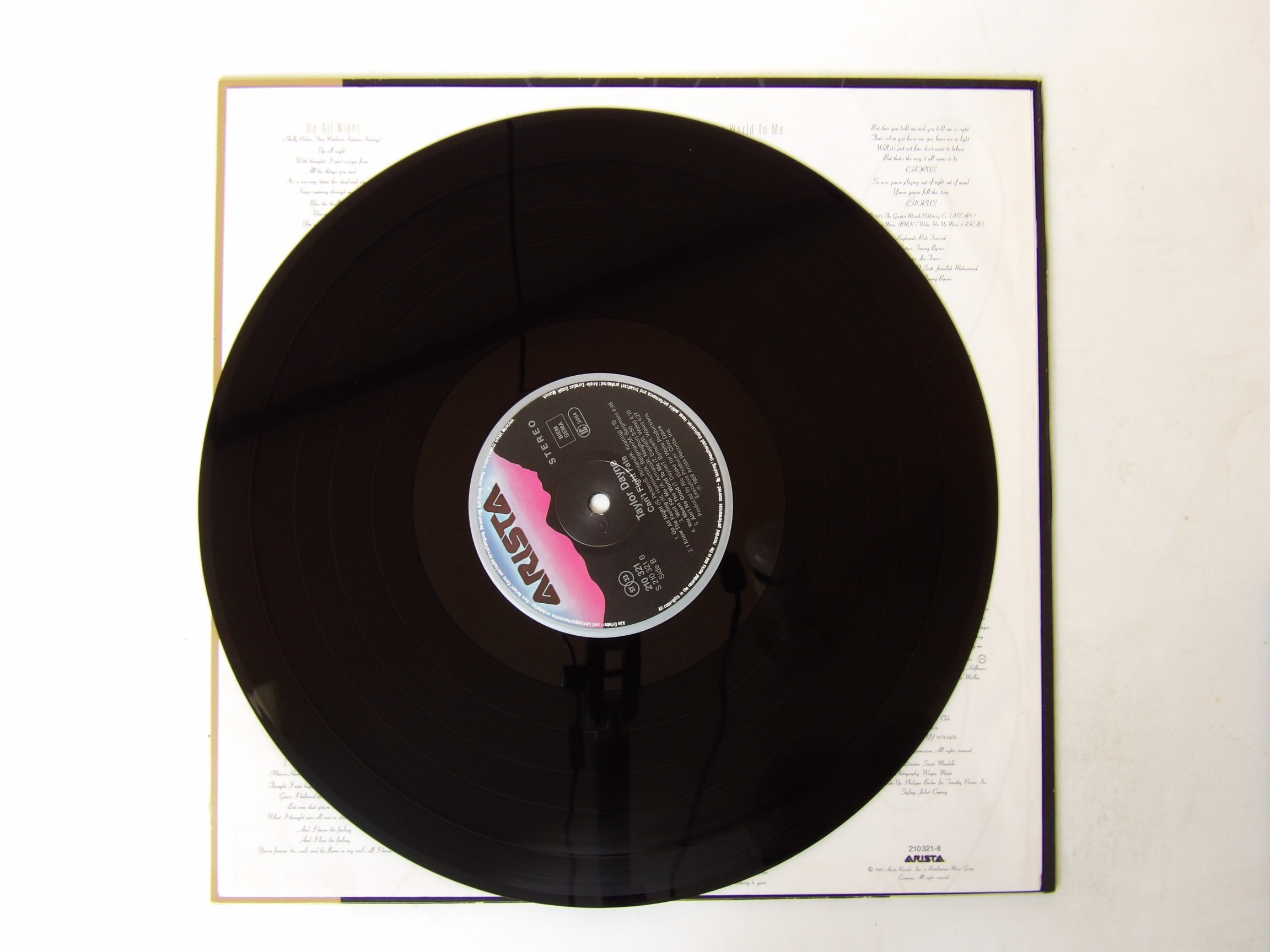 Taylor Dayne: Can't Fight Fate 1989 European EX LP - Image 3
