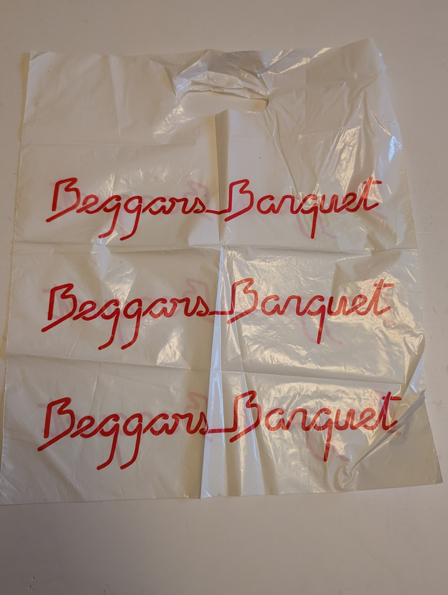 Beggars Banquet Records: Original 1980s Record Shop Carrier Bag