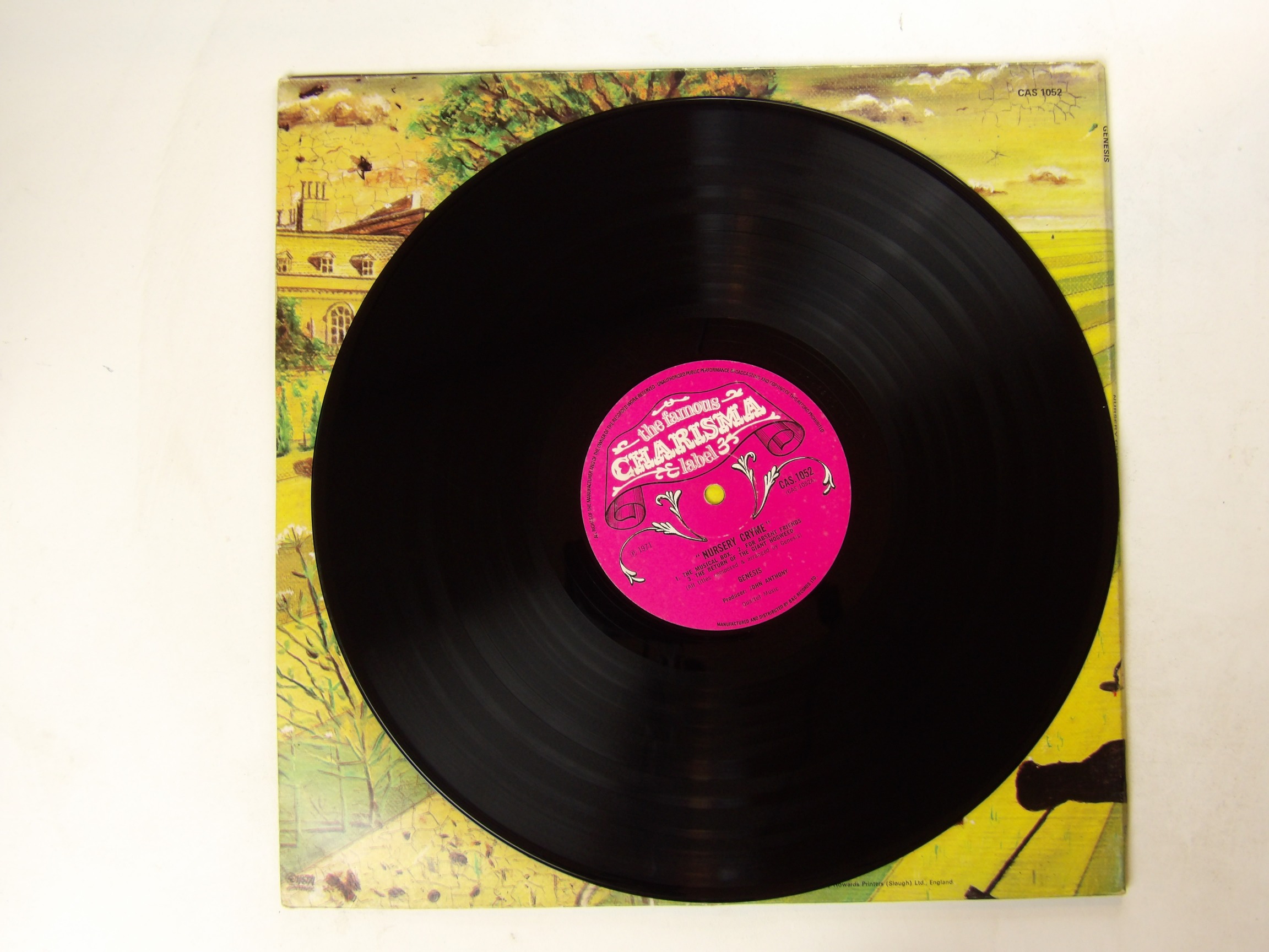 Genesis: Nursery Cryme UK A1U/B2U Pink Scroll LP
