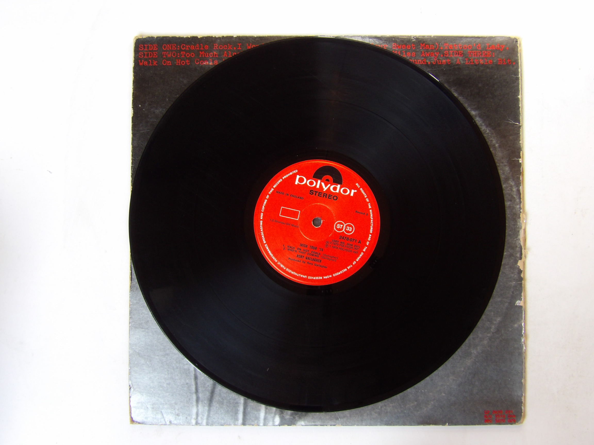 Rory Gallagher: S/T & Irish Tour '74 LPs - Image 5