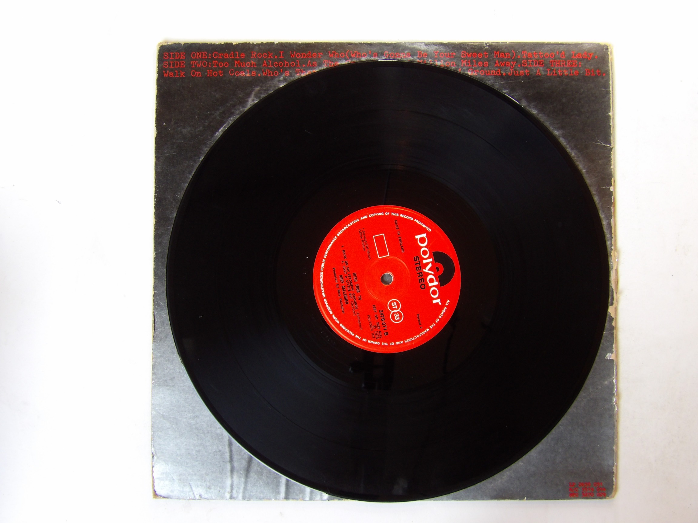 Rory Gallagher: S/T & Irish Tour '74 LPs - Image 4