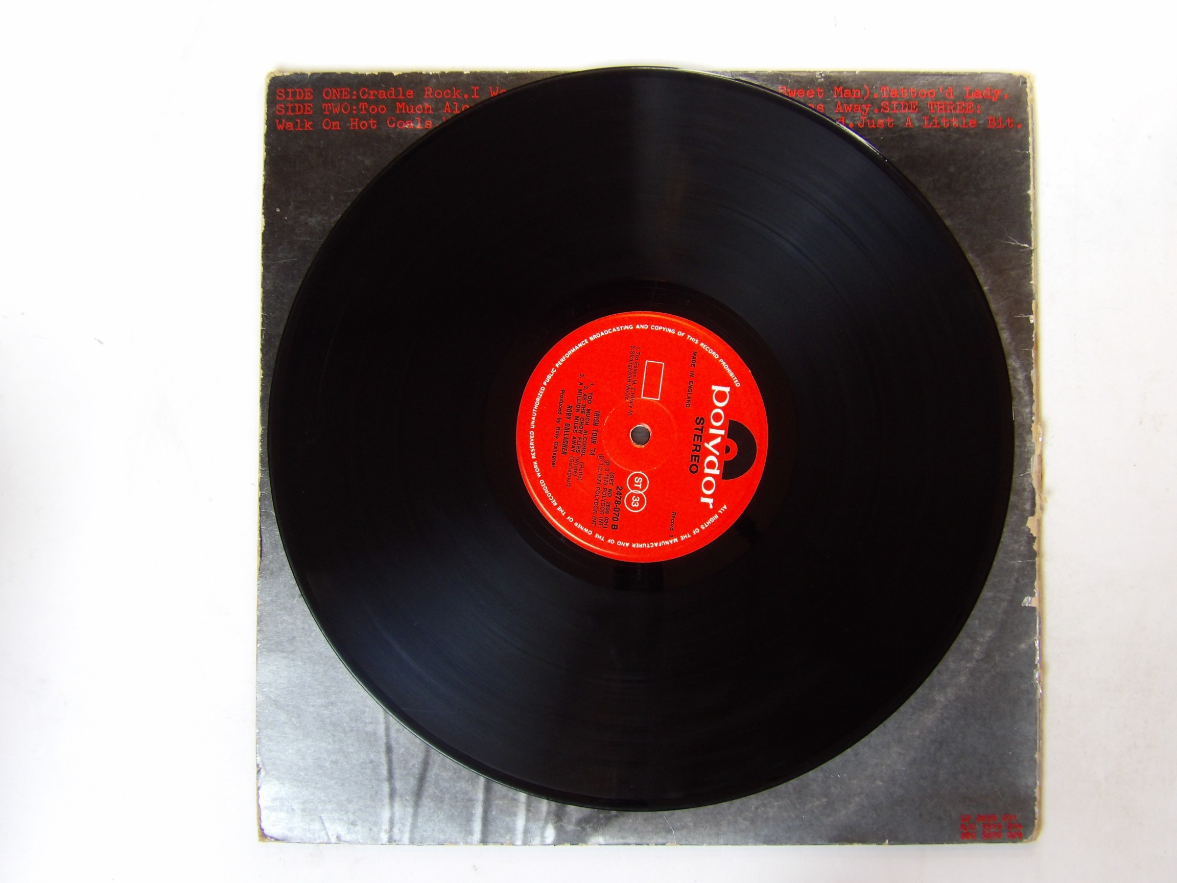 Rory Gallagher: S/T & Irish Tour '74 LPs - Image 3