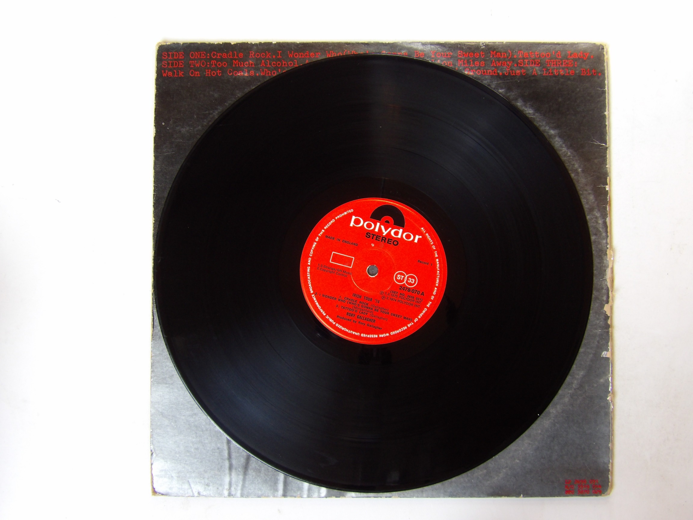 Rory Gallagher: S/T & Irish Tour '74 LPs - Image 2