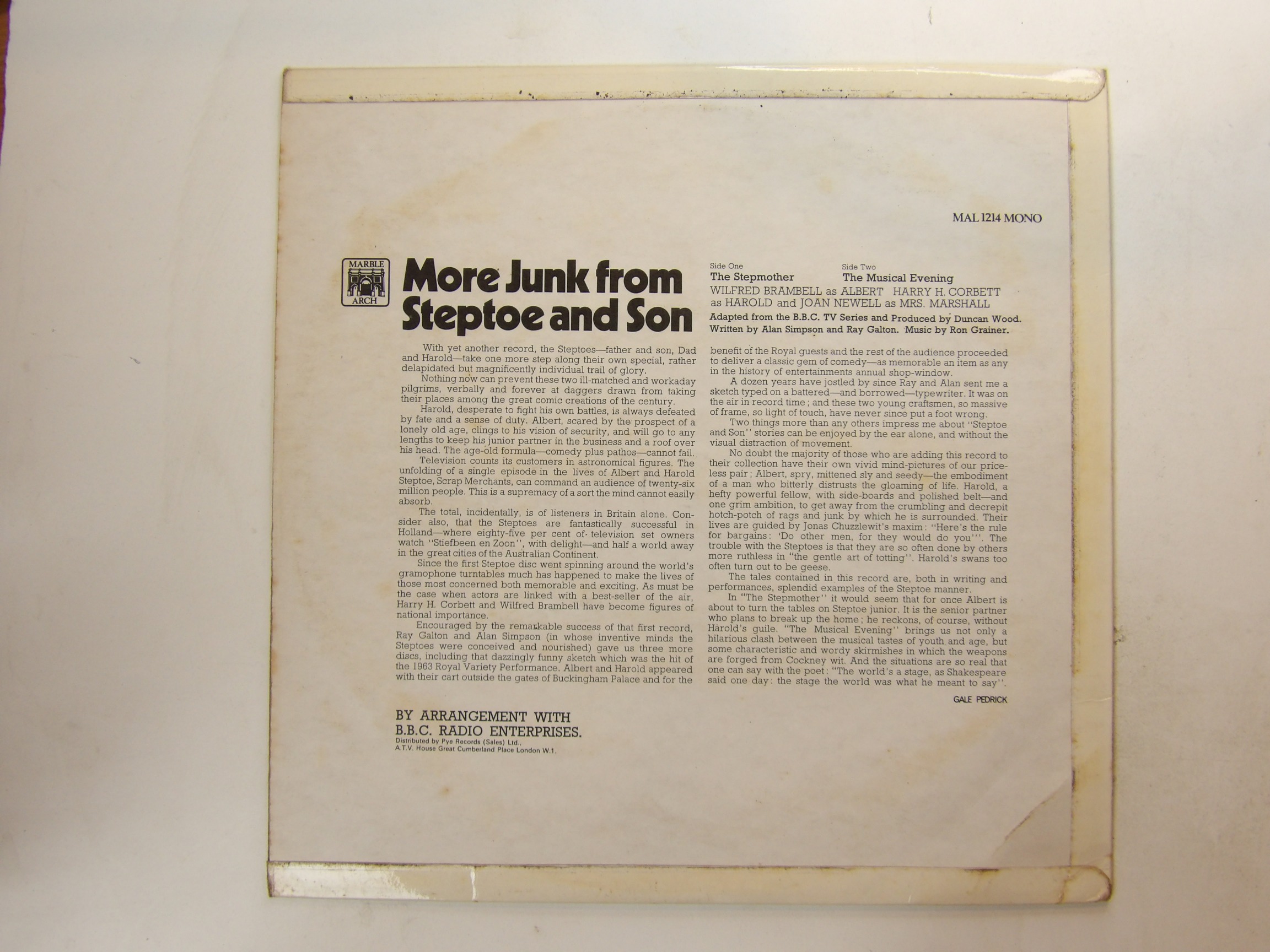 Wilfrid Brambell & Harry H. Corbett: More Junk From Steptoe And Son LP - Image 4