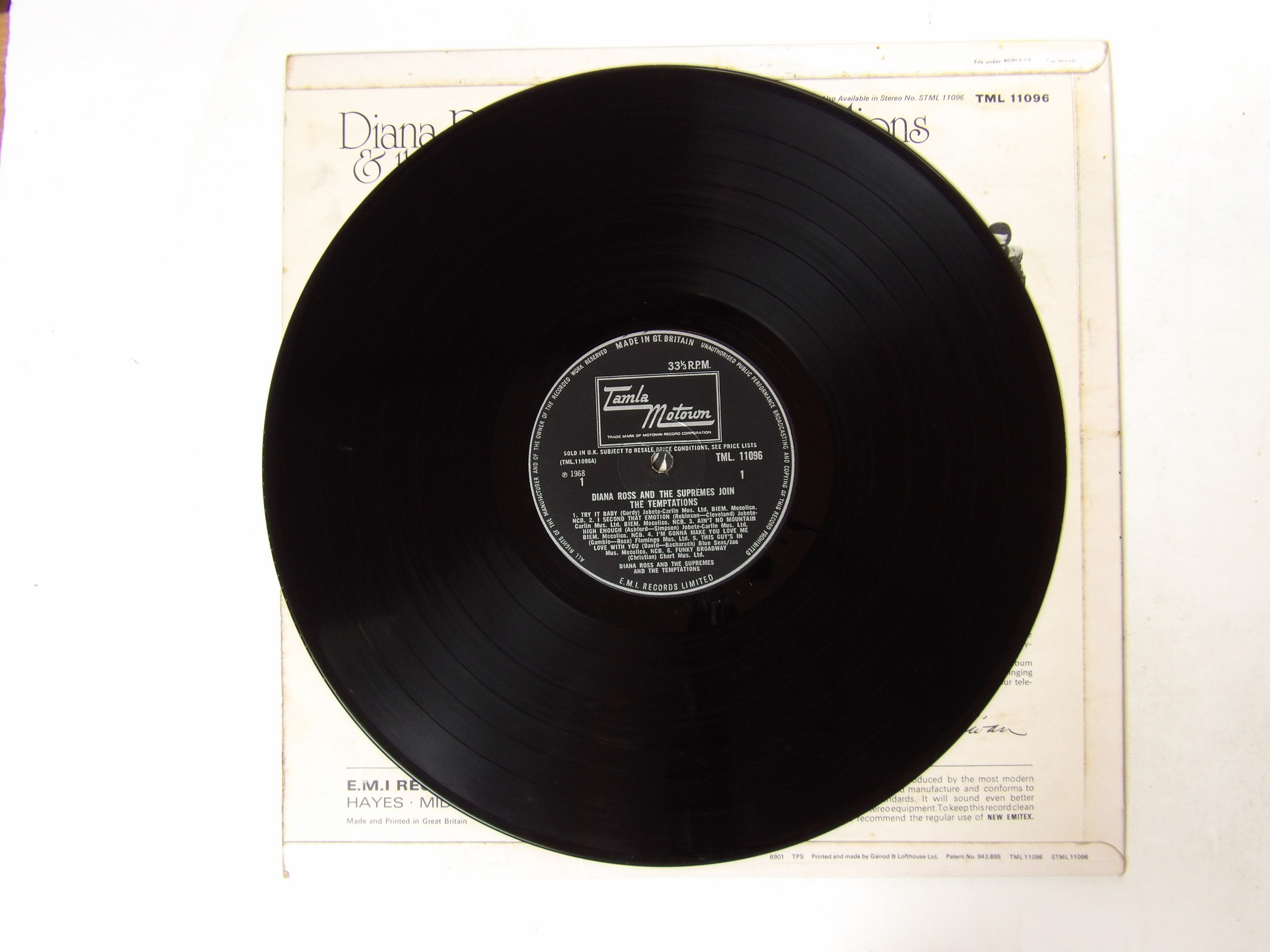 Diana Ross & The Supremes Join The Temptations: Same 1969 U.K LP - Image 3