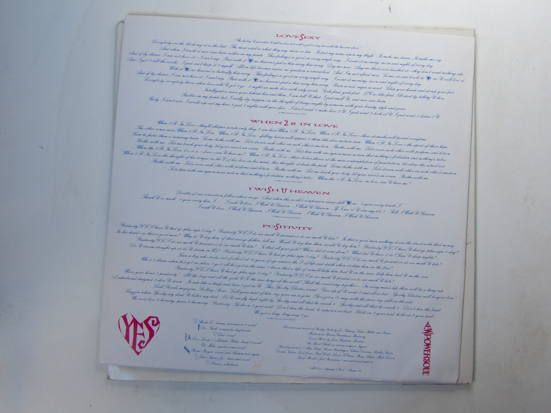 Prince: Lovesexy 1988 German LP - Image 4