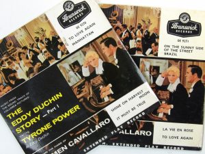 Carmen Cavallaro:  The Eddy Duchin Story - Parts 1&2  1957  2X7"