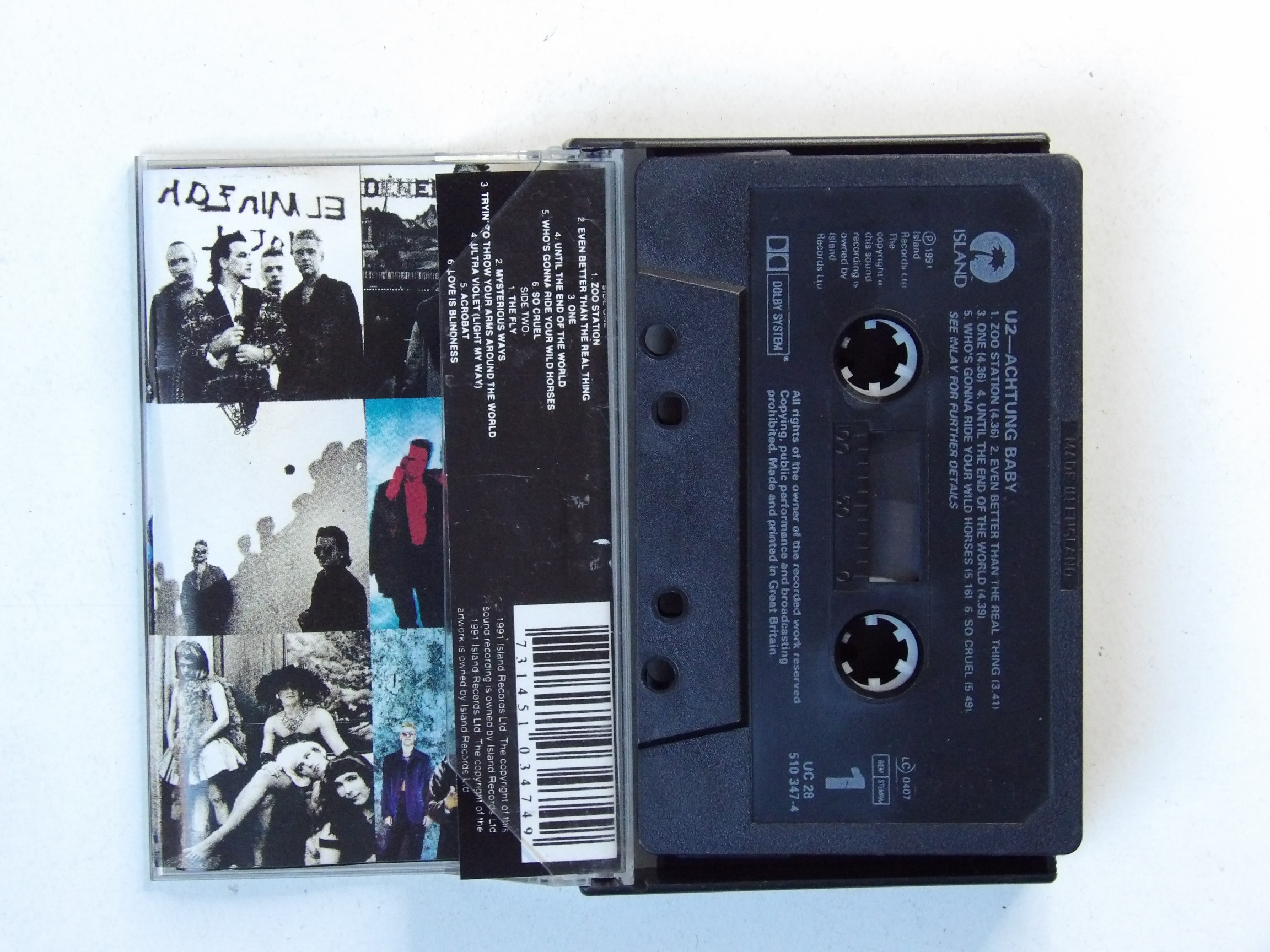 U2: Achtung baby 1991 Cassette - Image 2