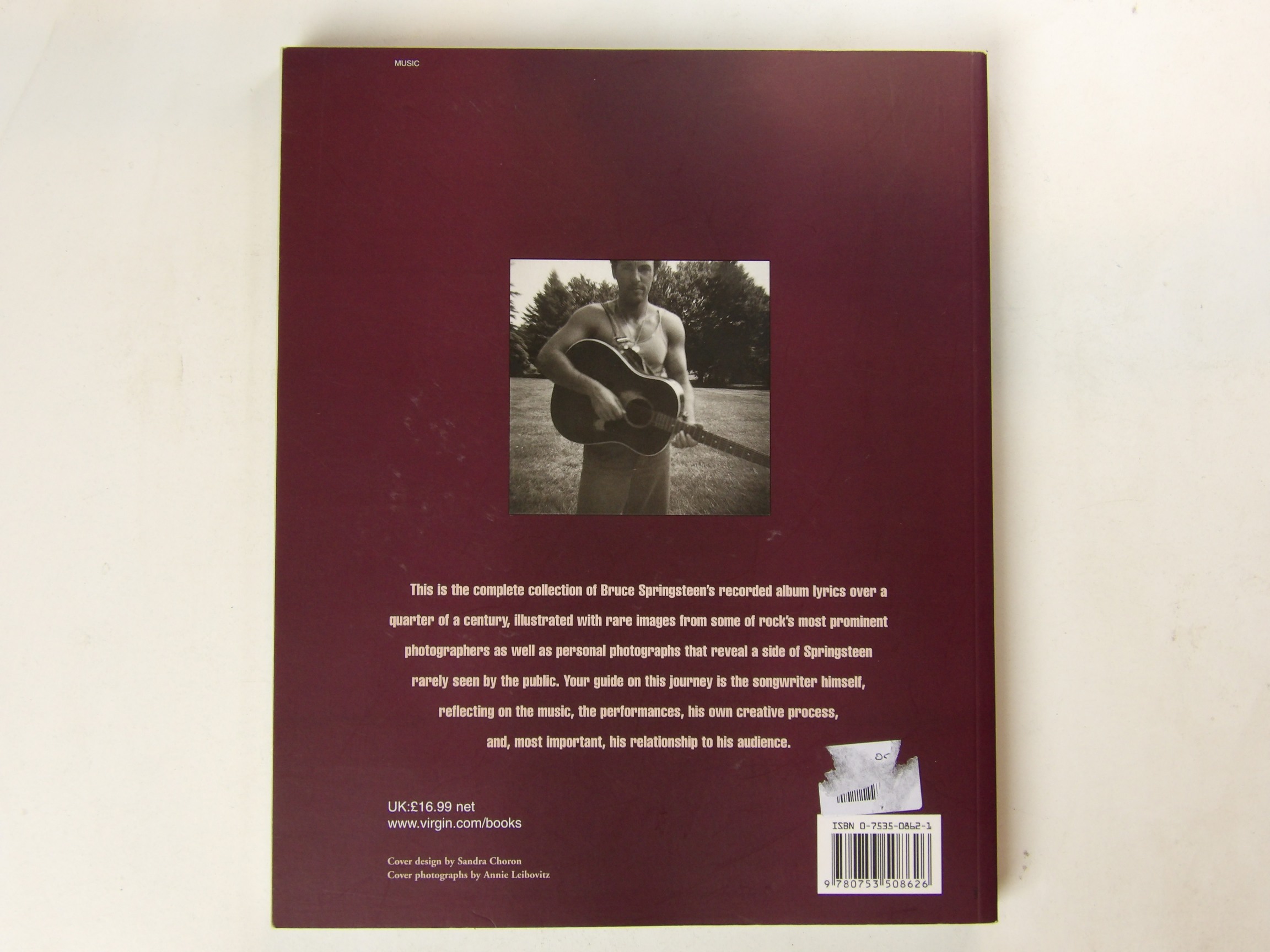 Bruce Springsteen: Songs 2003 Updated Softback Book - Image 2