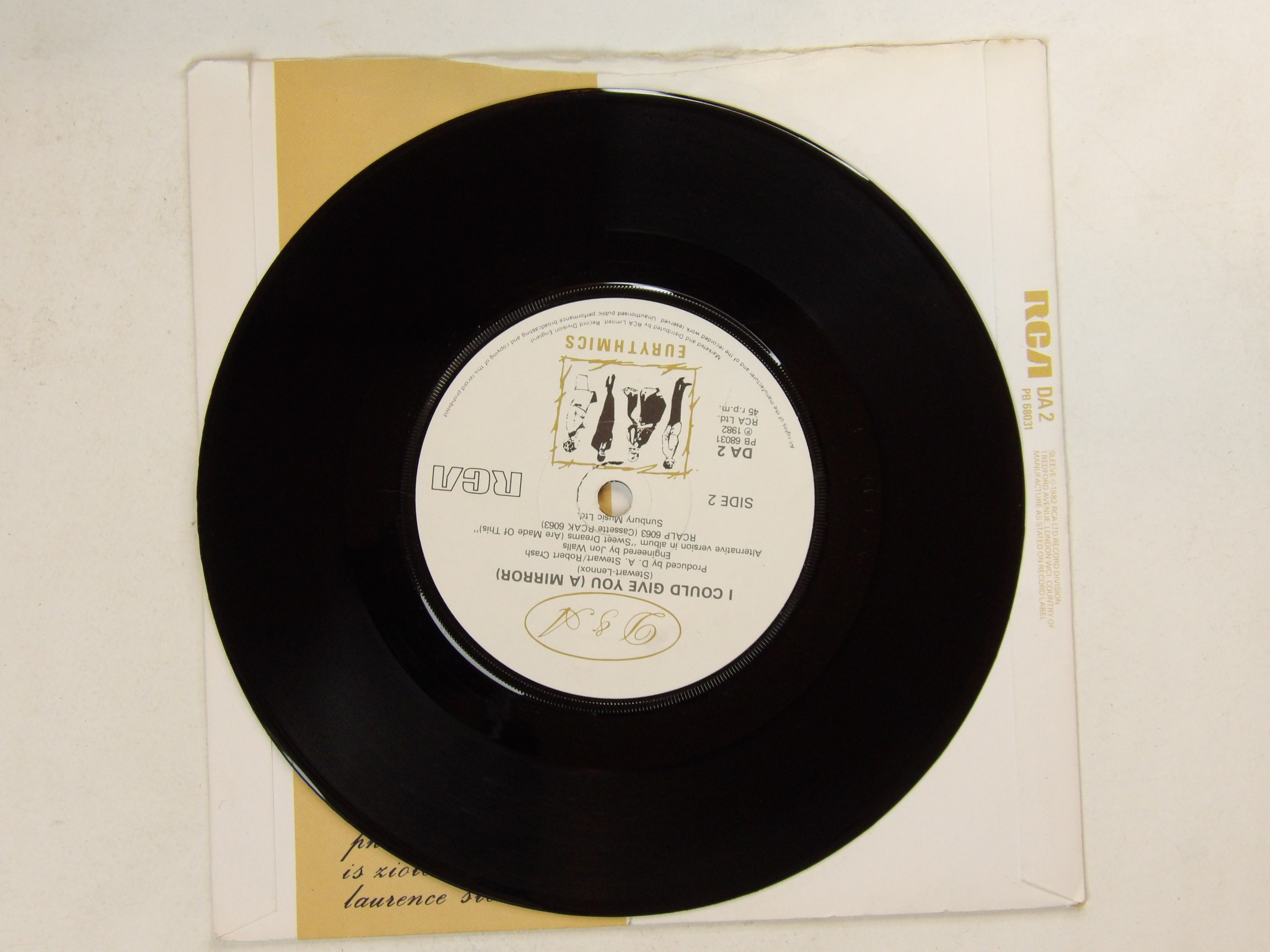 Eurythmics: 3 X EX+ 7″ (Sweet Dreams/Sexcrime/Who's that girl) - Image 4