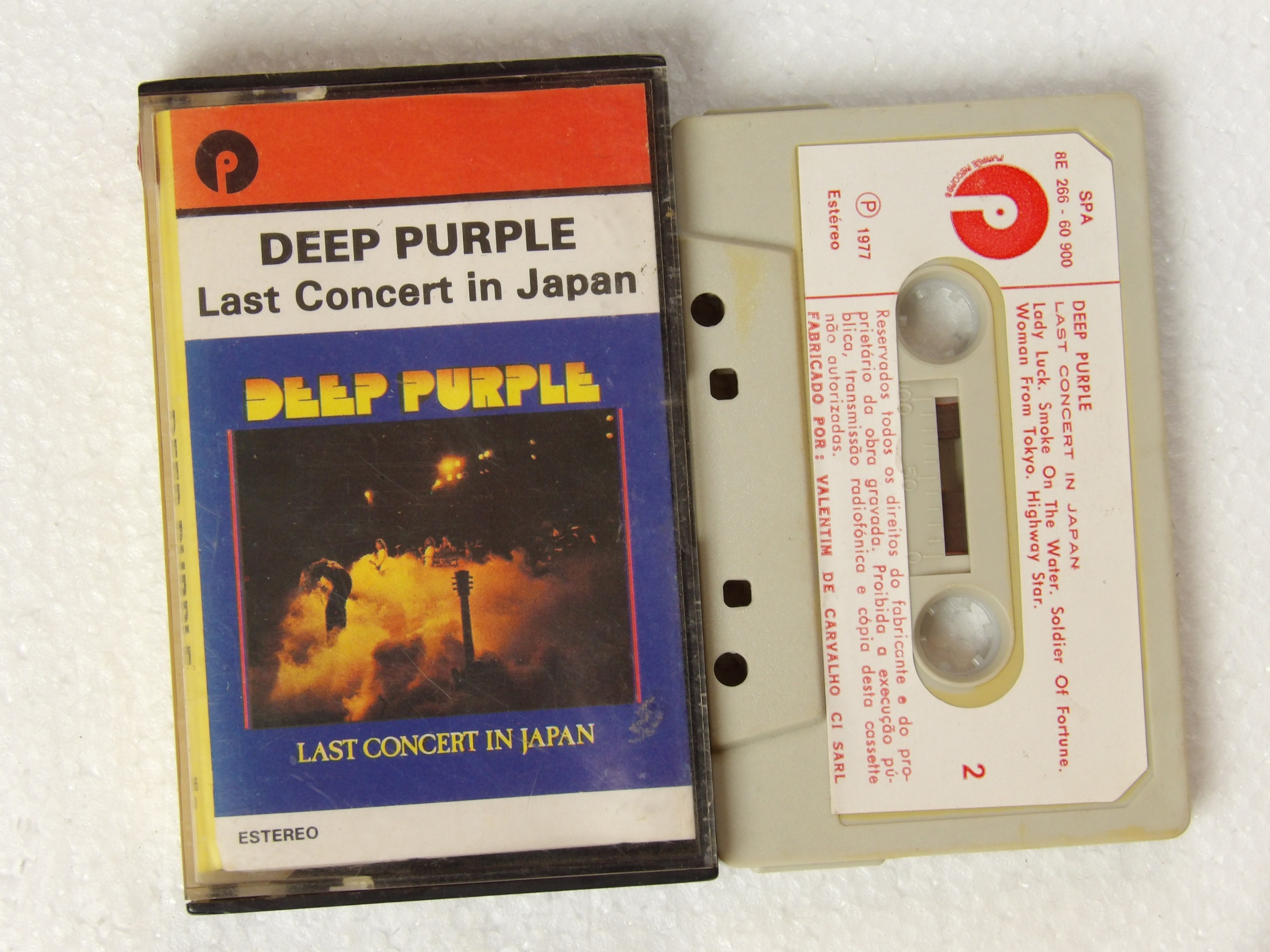 Deep Purple: Last Concert In Japan 1977 Portuguese Paper Label Cassette